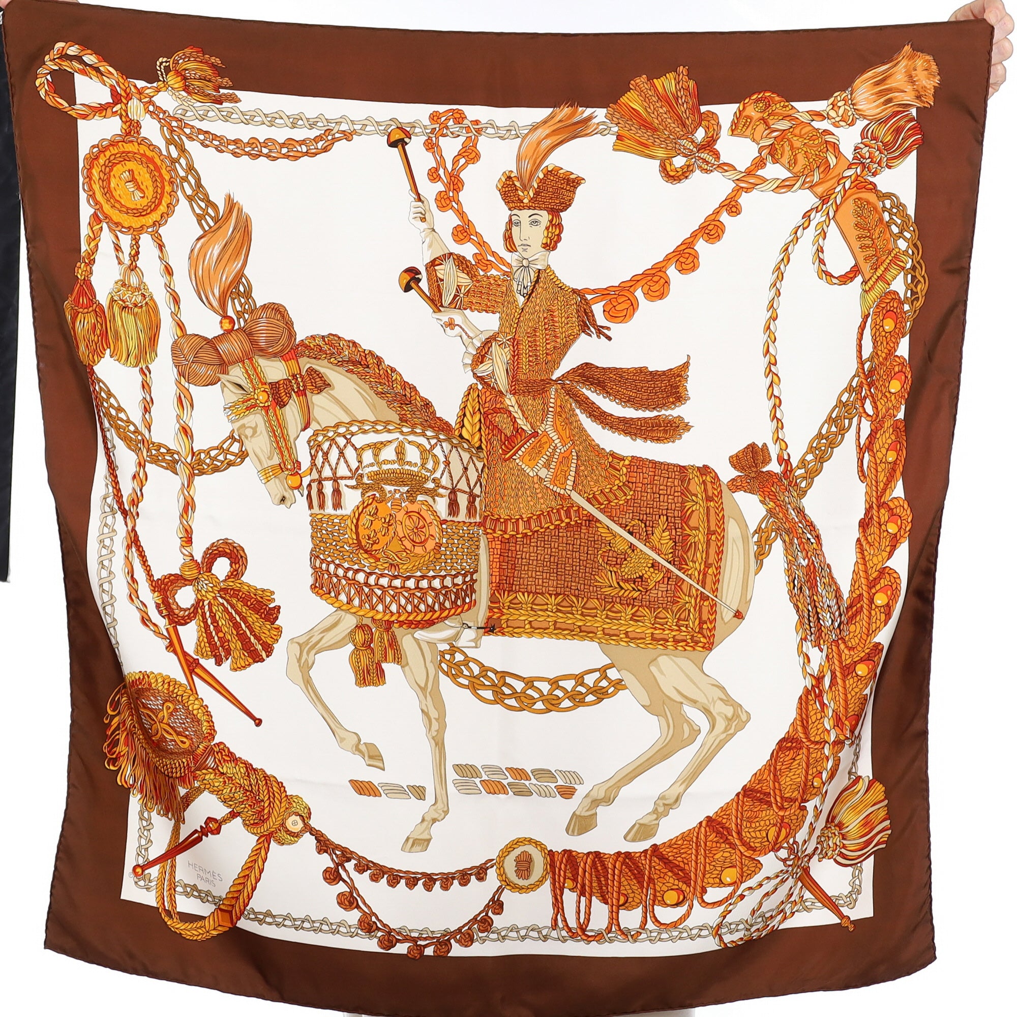 Hermès Le Timbalier Silk Scarf