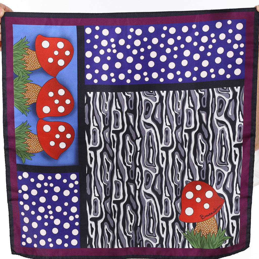 Contemporary Toadstool Block Silk Scarf
