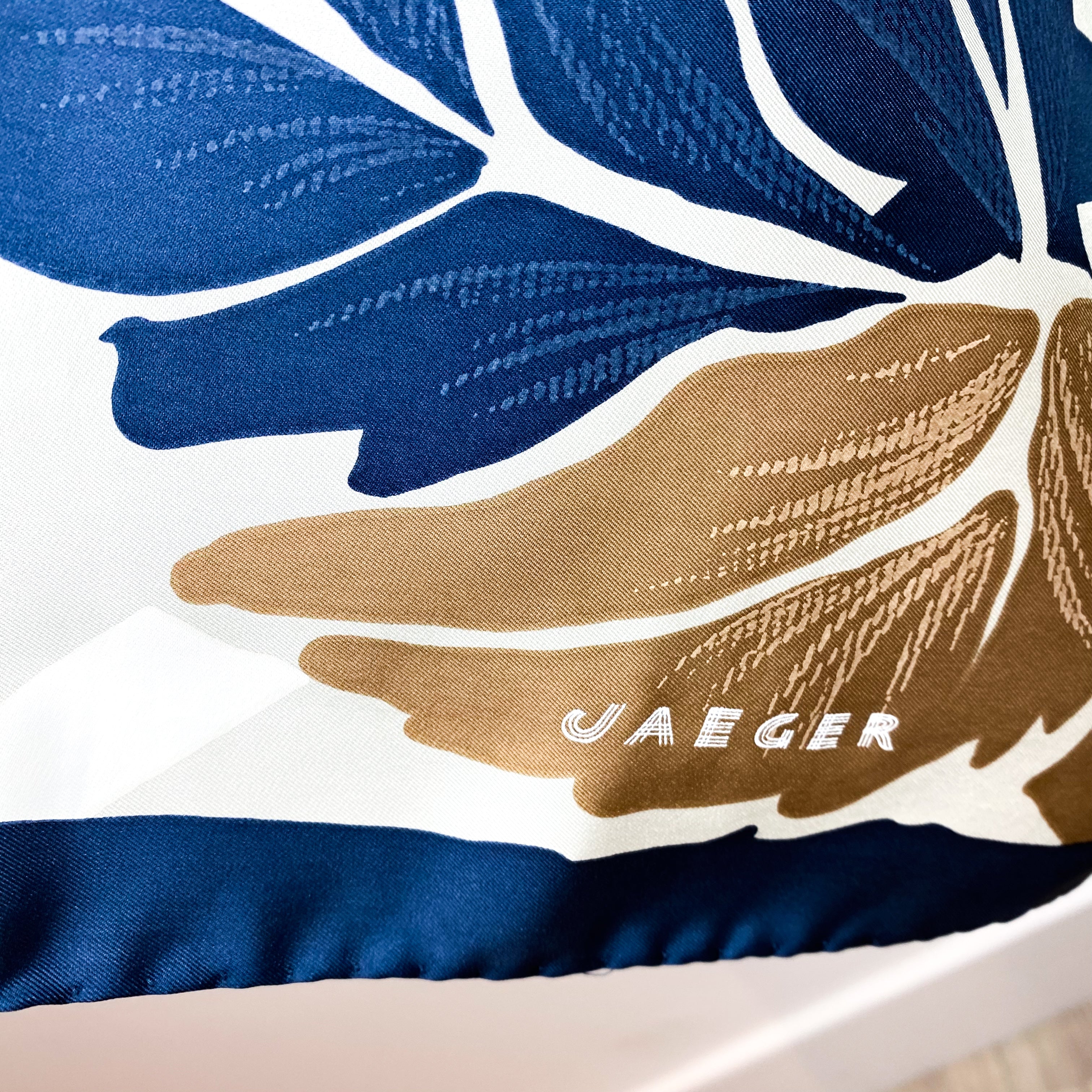 Jaeger Floral Vintage Silk Scarf