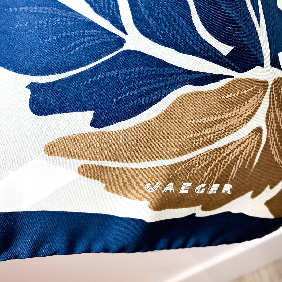 Jaeger Floral Vintage Silk Scarf