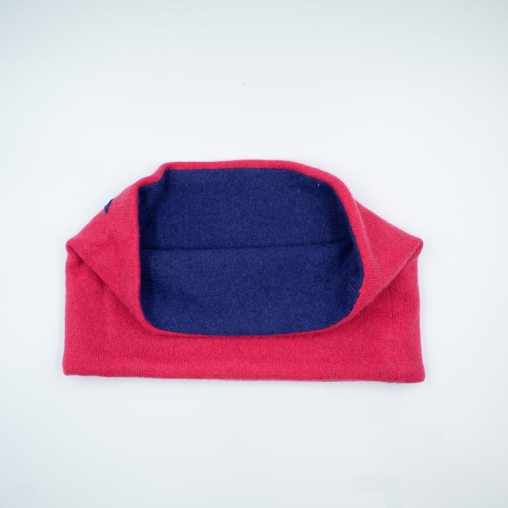 Strawberry Pink and Purple Star Cashmere Neck Warmer