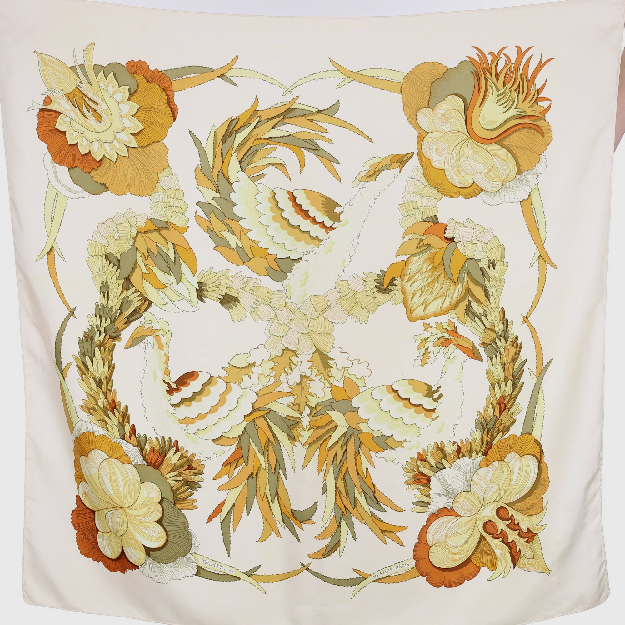 Hermès Tahiti Silk Scarf