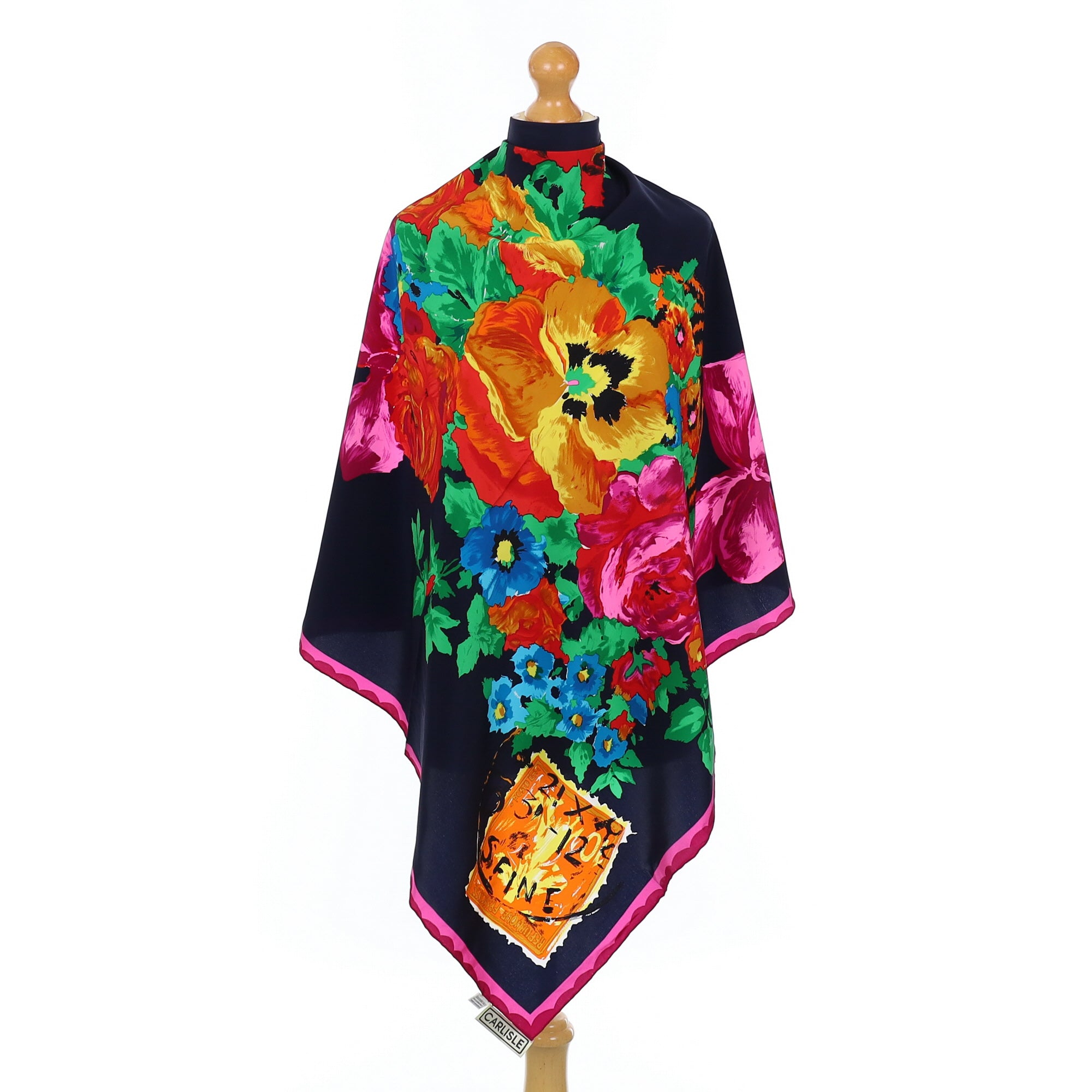 Brand New Carlisle Floral Silk Scarf