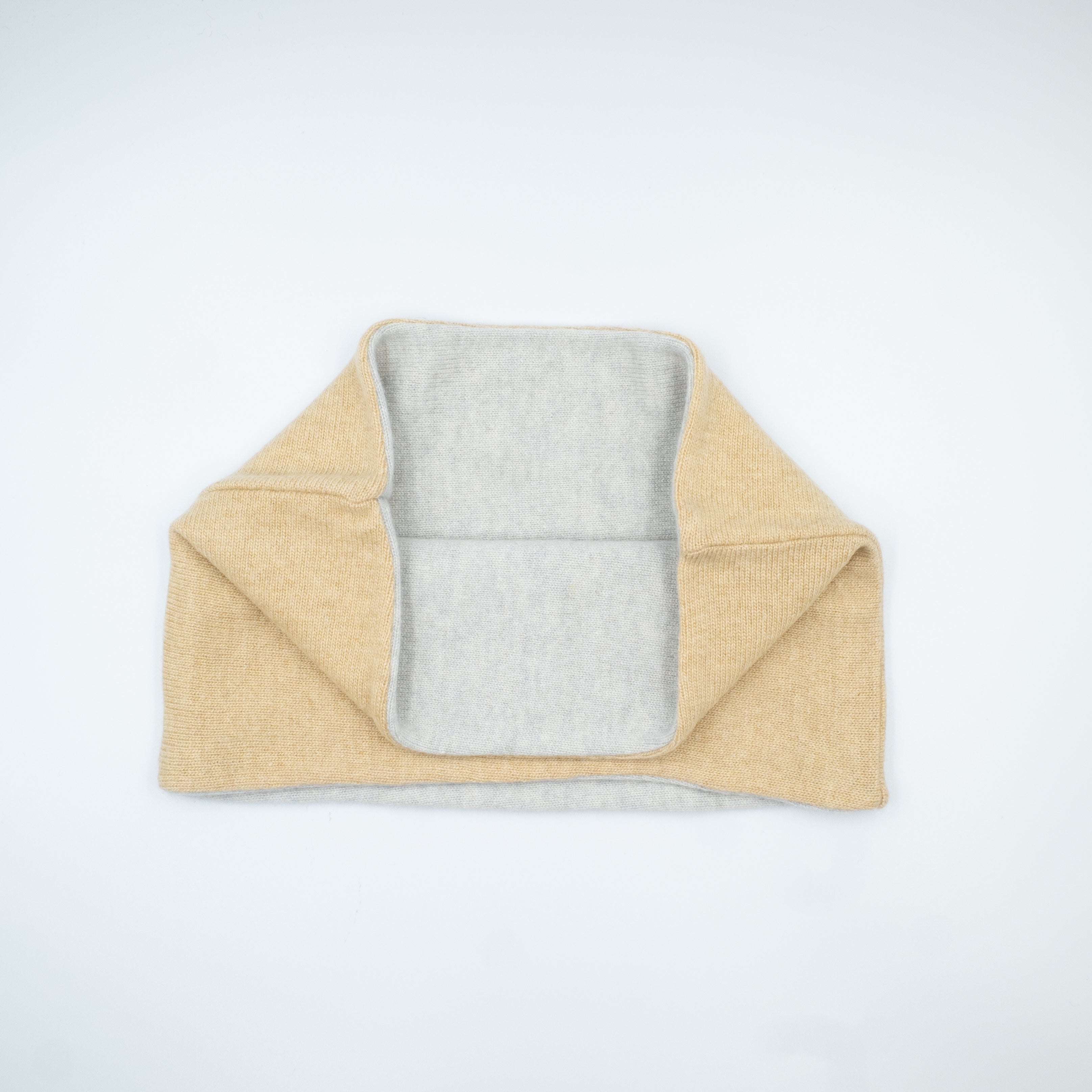 Honey and Ash Grey Cashmere Neck Warmer