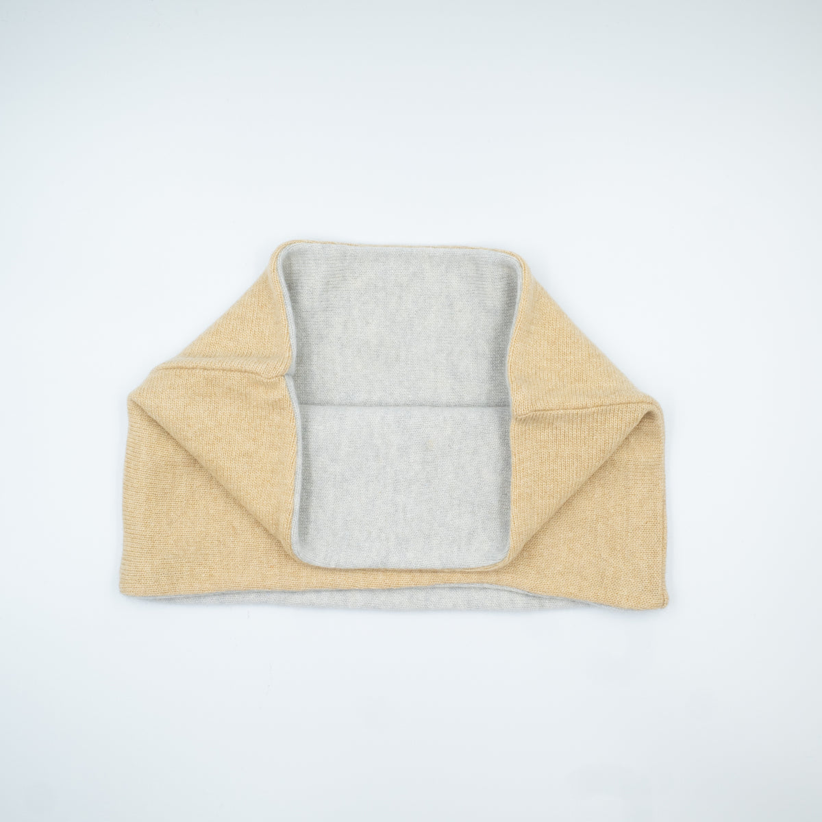 Honey and Ash Grey Cashmere Neck Warmer