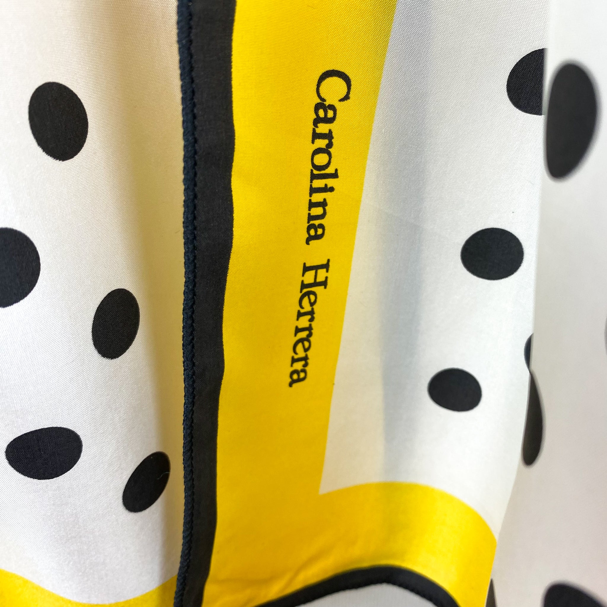 Brand New Boxed Carolina Herrera Spotty Long Designer Silk Scarf