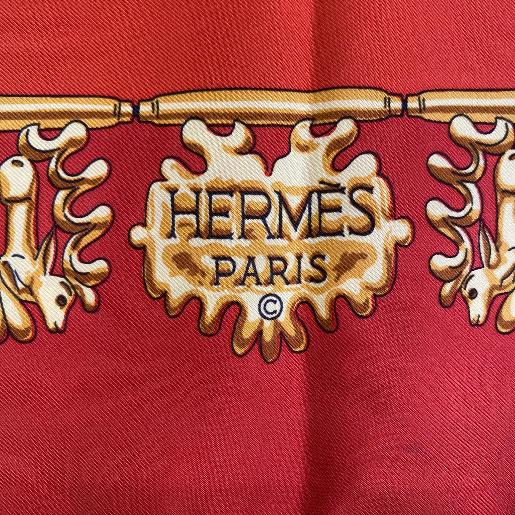 Hermès Les Cavaliers D’or Silk Scarf