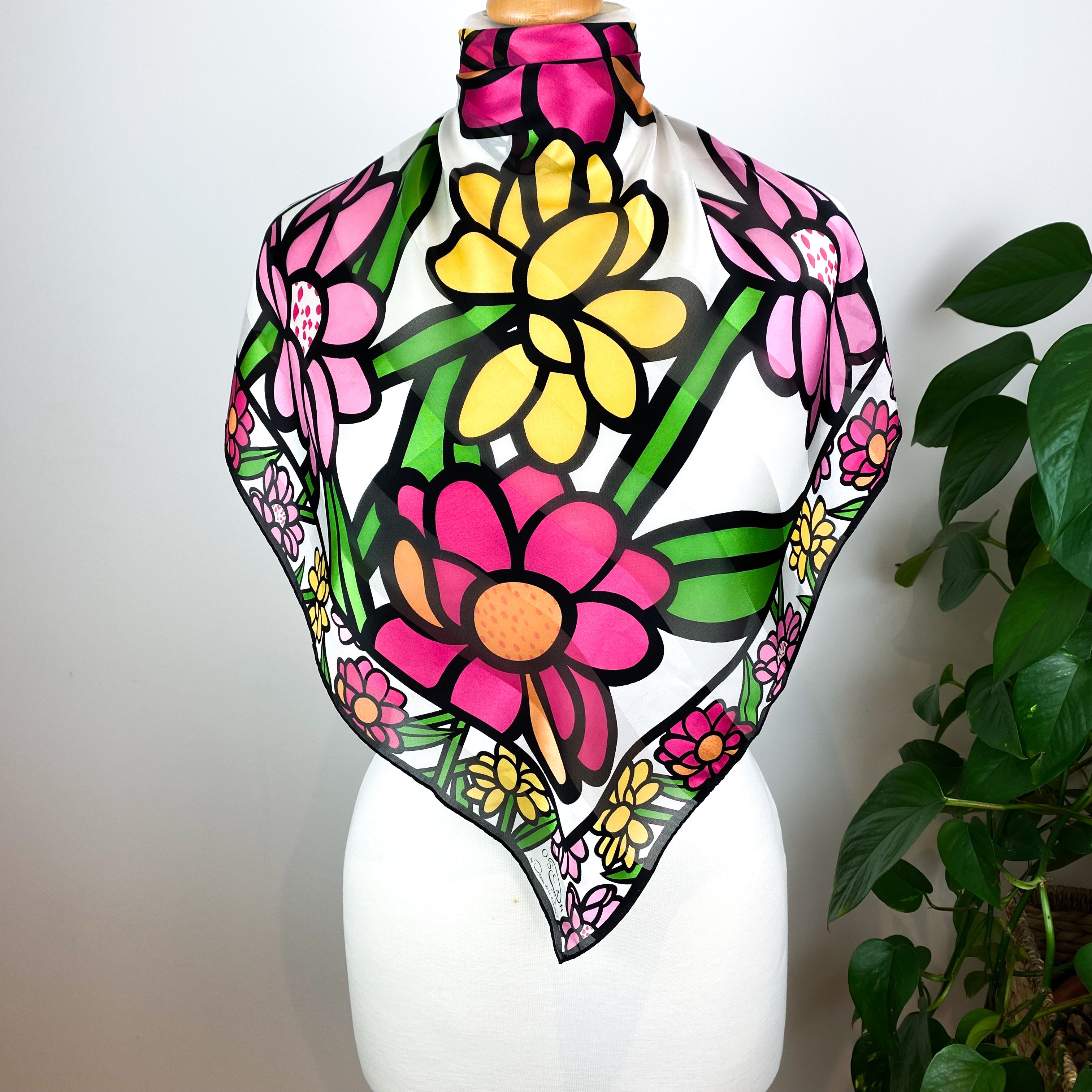 Oscar de la Renta Silk Scarf