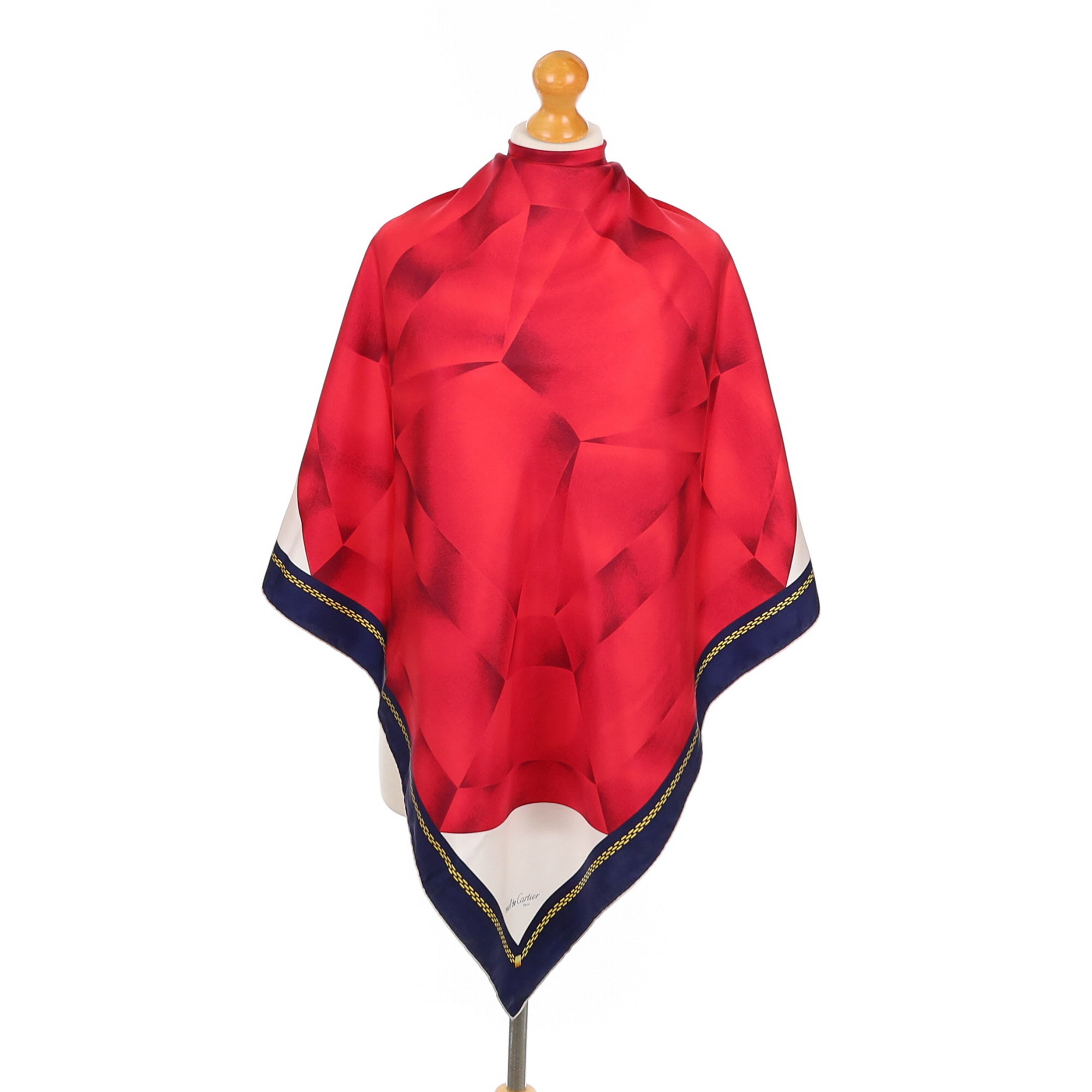 Stunning Cartier Designer Silk Scarf