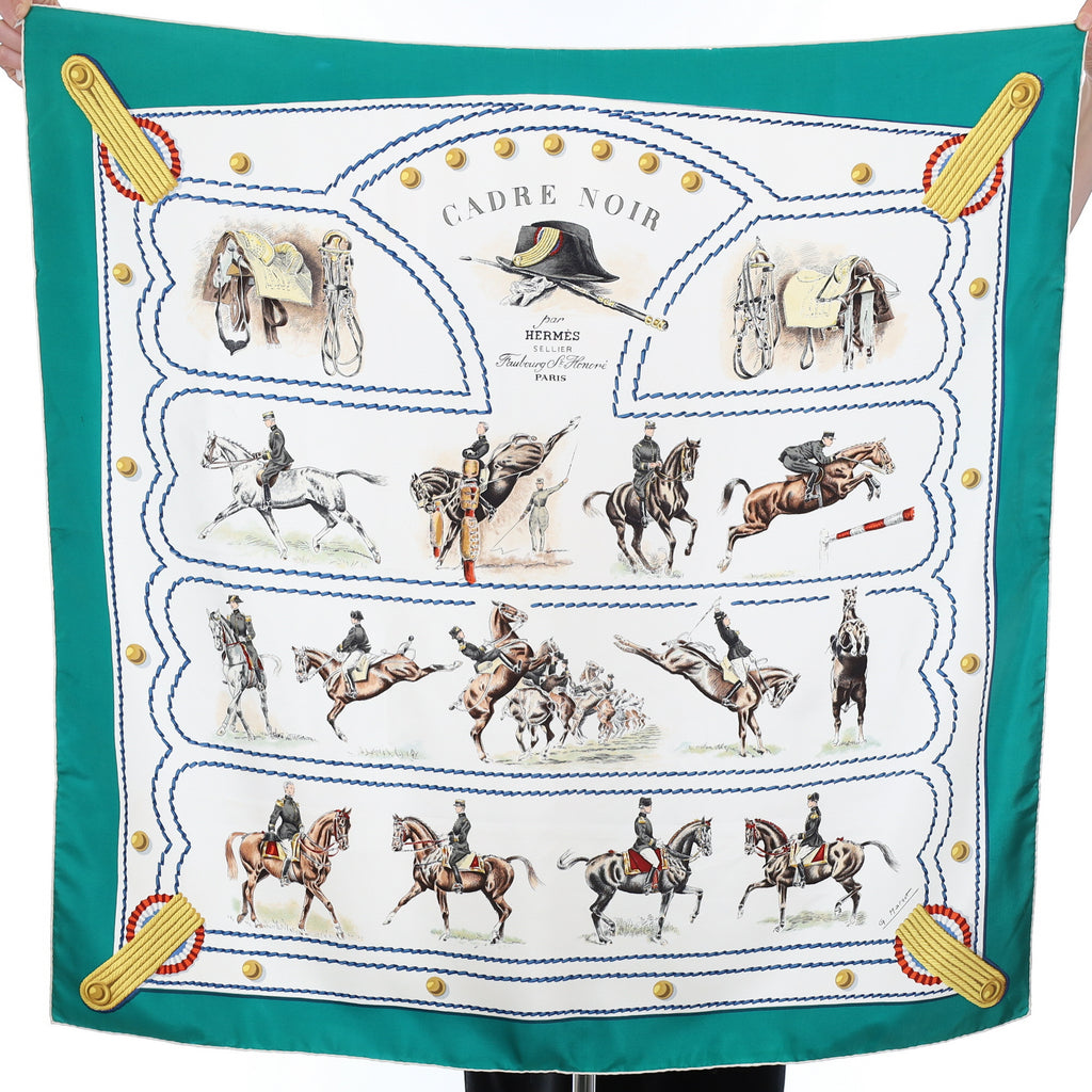 Hermès Cadre Noir Silk Scarf