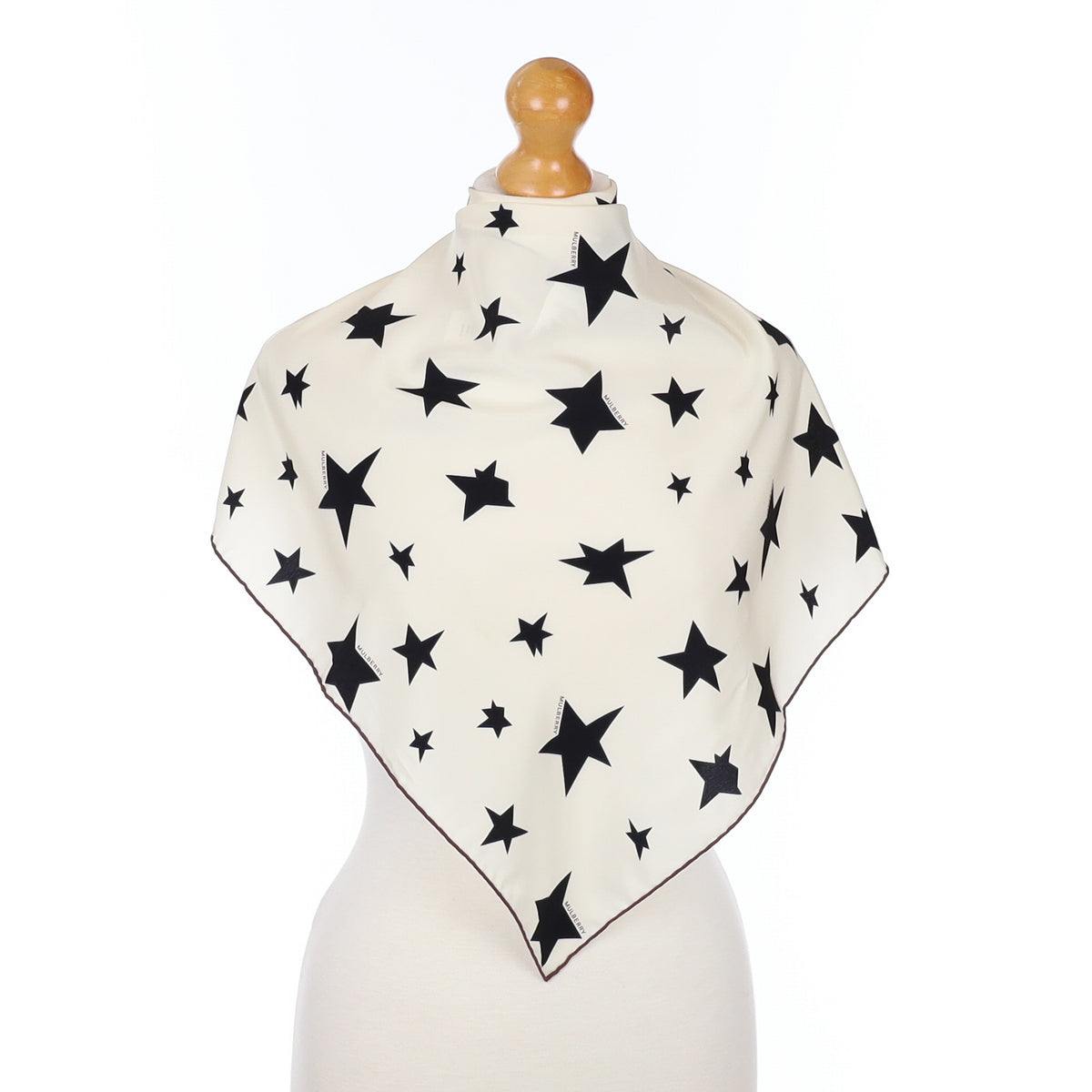 Mulberry Designer Star Silk Scarf