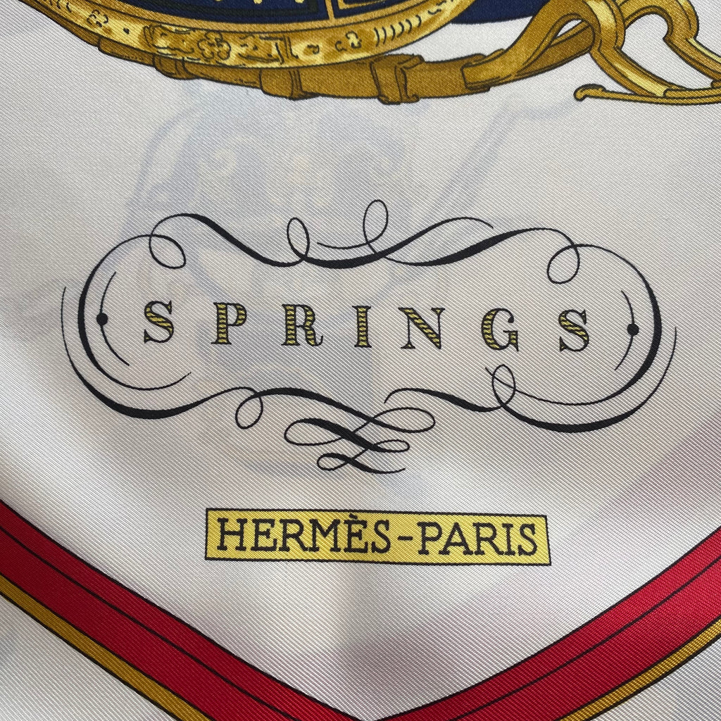 Pristine Hermès Springs Silk Scarf