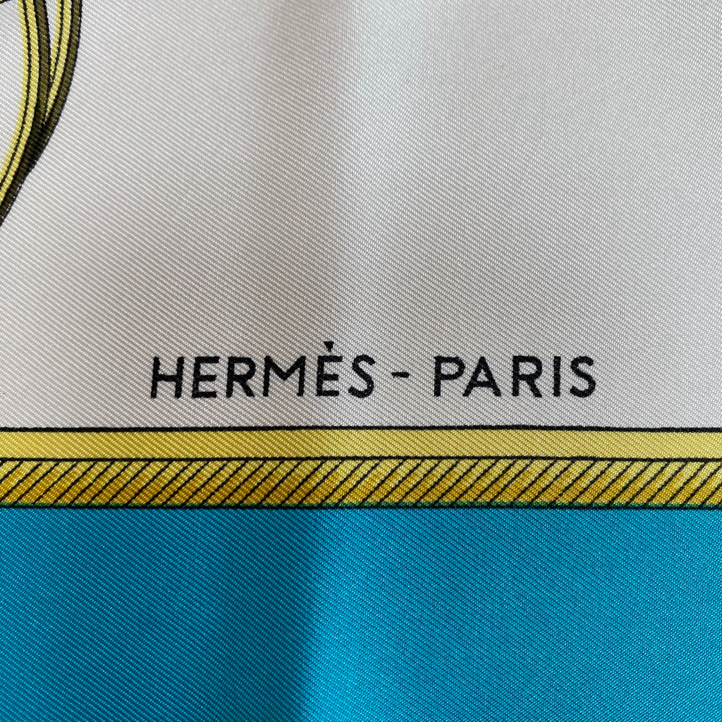 Hermès Les Voitures a Transformation Silk Scarf