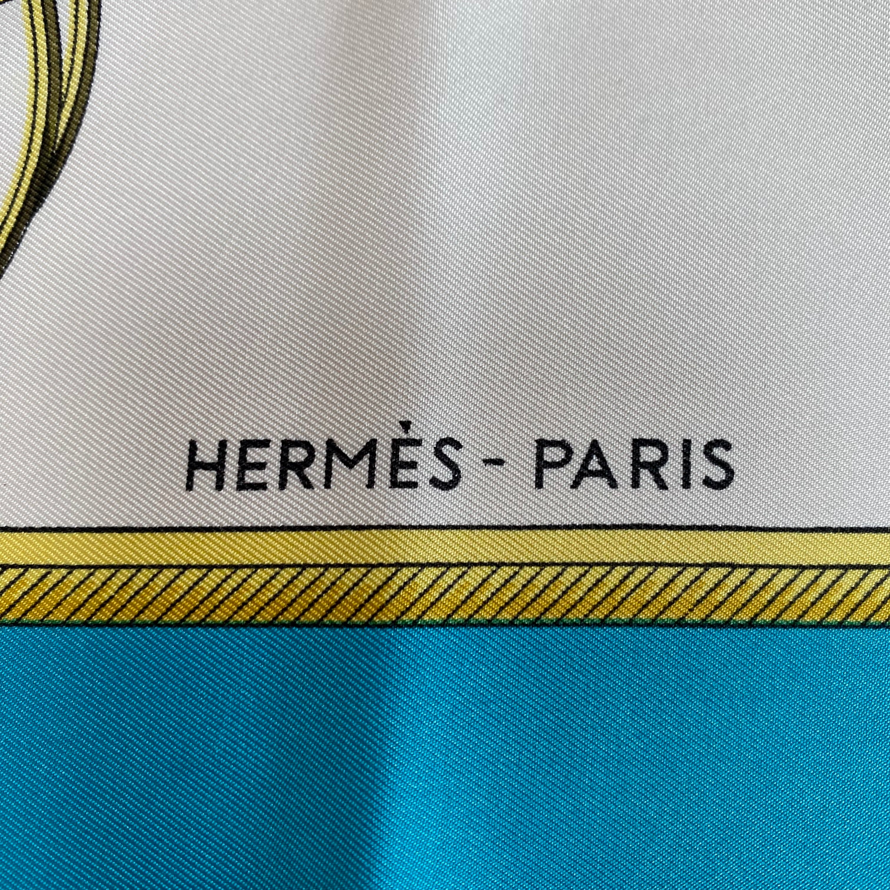 Hermès Les Voitures a Transformation Silk Scarf
