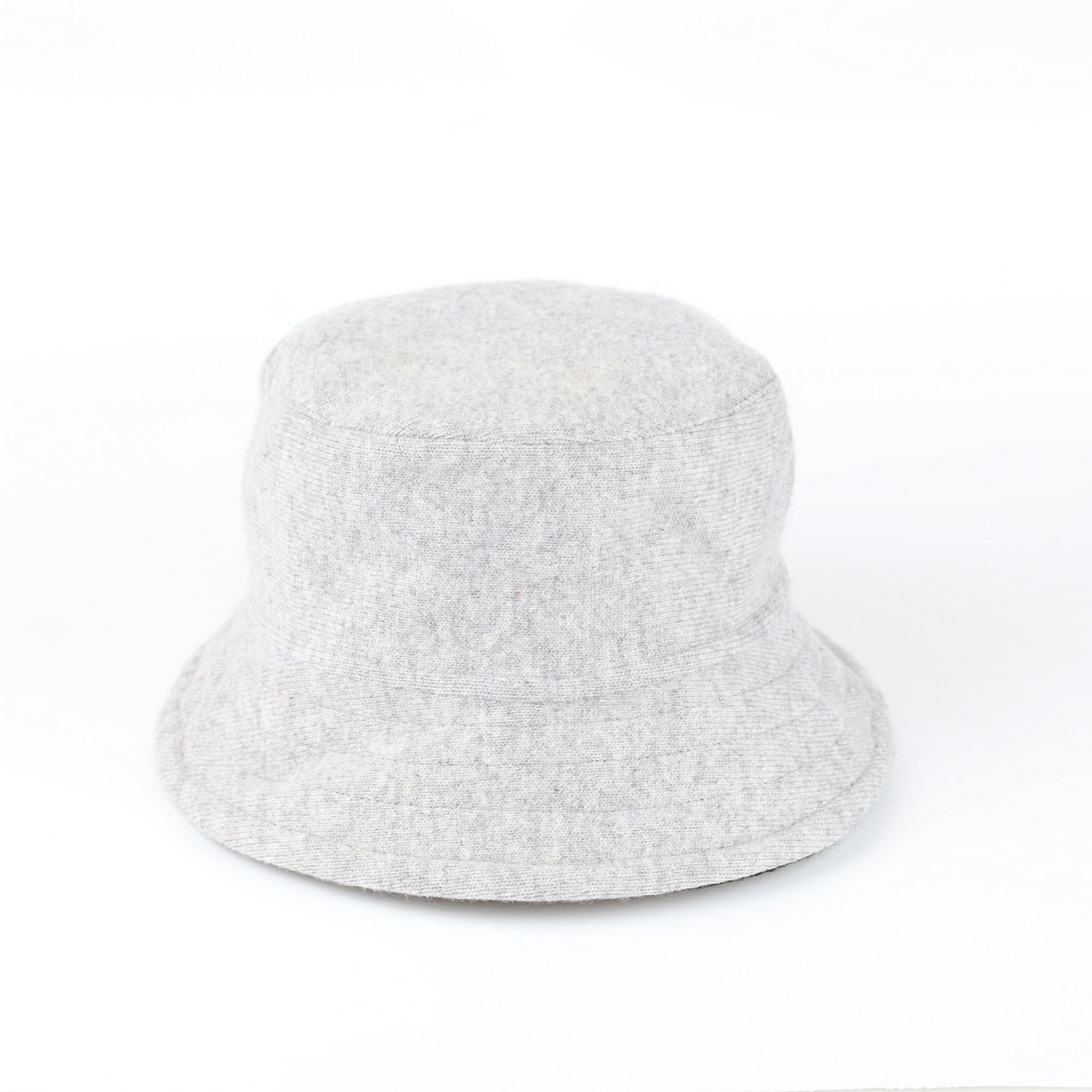 Black and Grey Reversible Cashmere Bucket Hat Medium