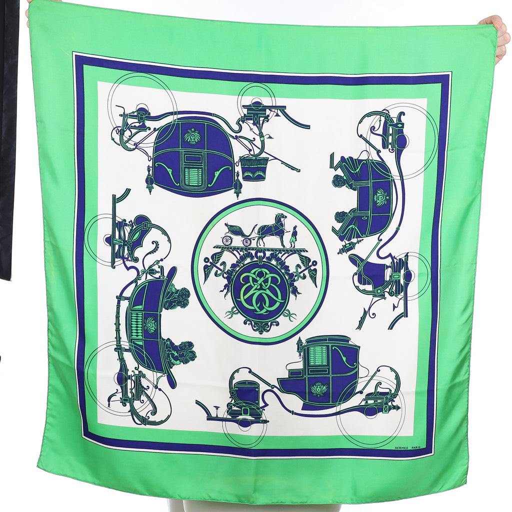 Hermès Ex-Libris Vintage Silk Scarf