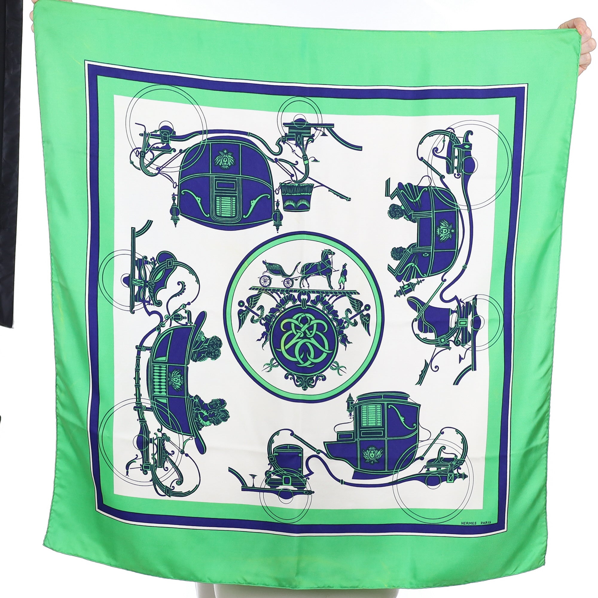 Hermès Ex-Libris Vintage Silk Scarf