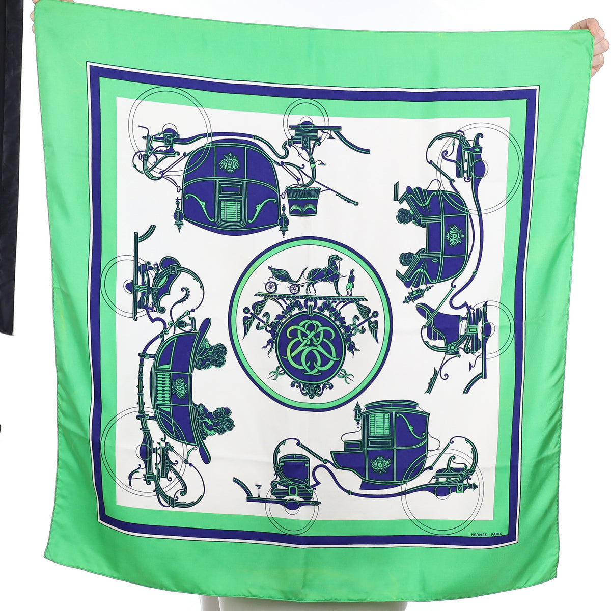 Hermès Ex-Libris Vintage Silk Scarf