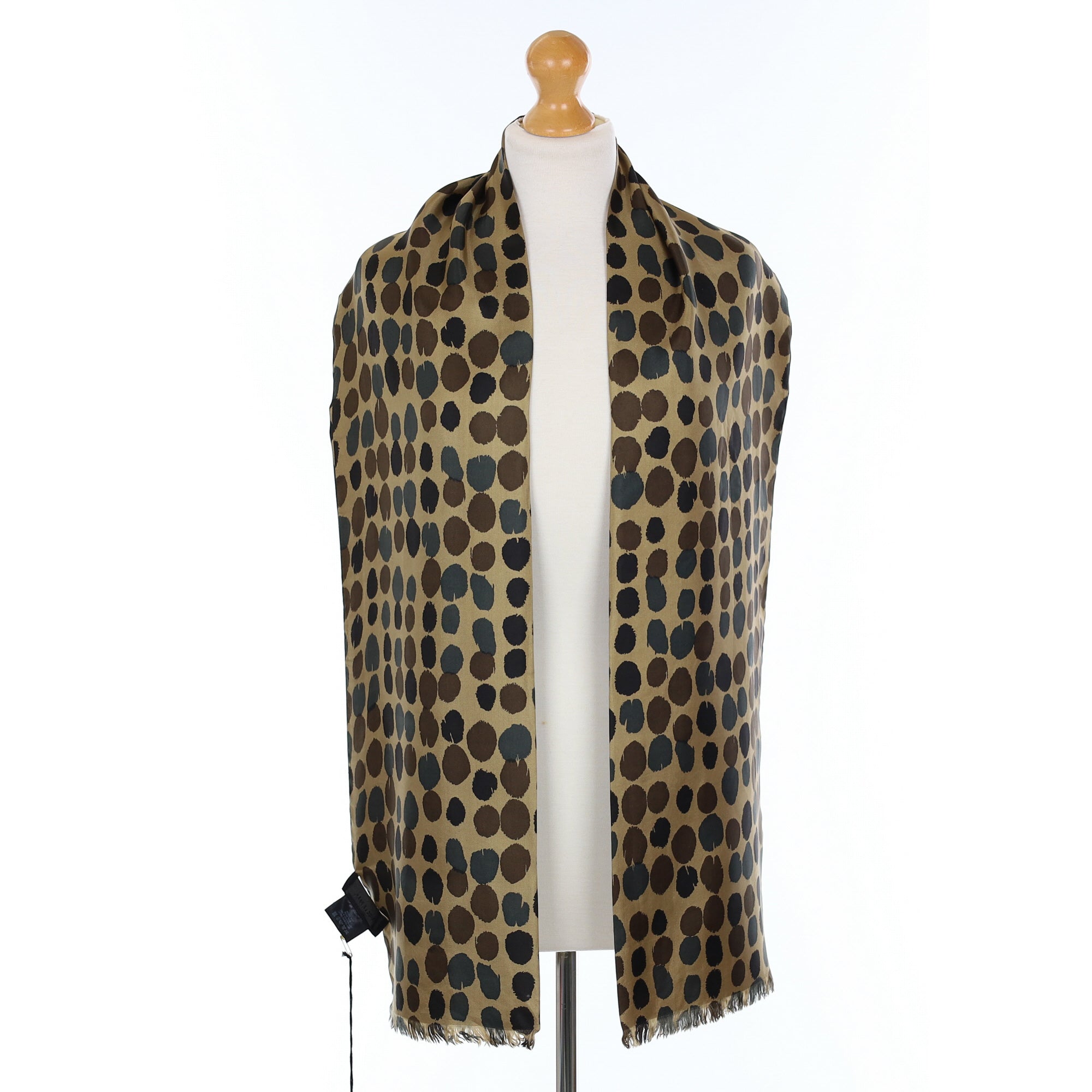 Brand New Nicole Farhi Spotted Silk Scarf