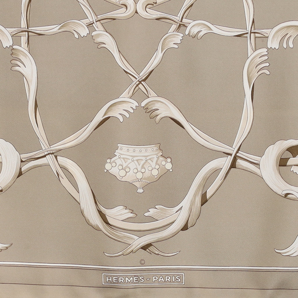 Hermès Couronnes Silk Scarf