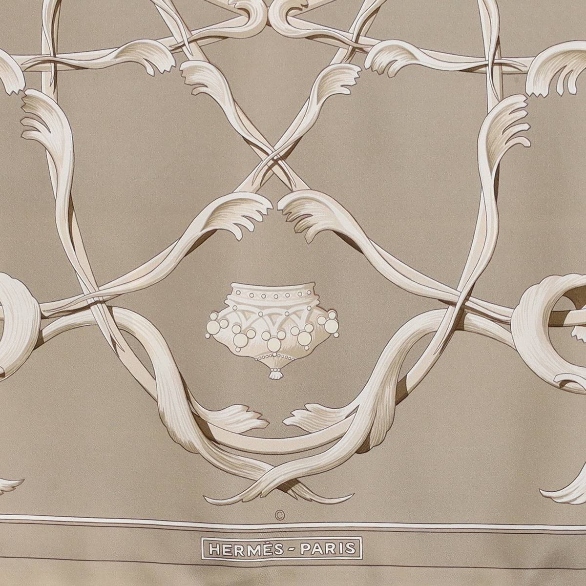 Hermès Couronnes Silk Scarf