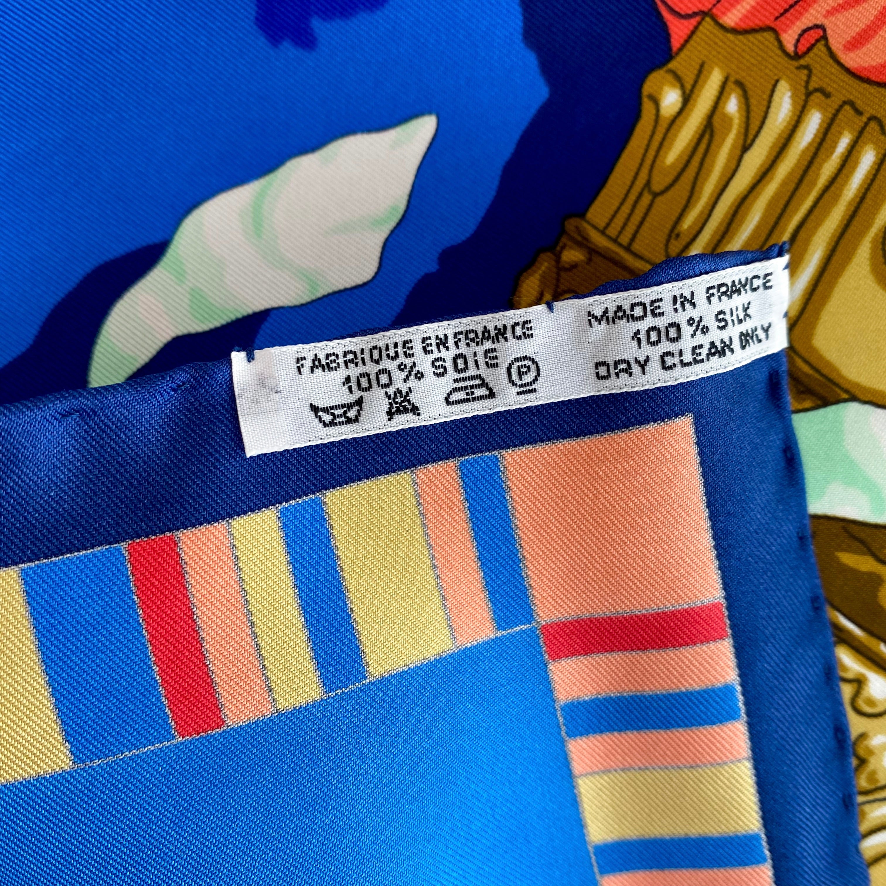 Pristine Boxed Hermès Prières Au Vent Silk Scarf Grail