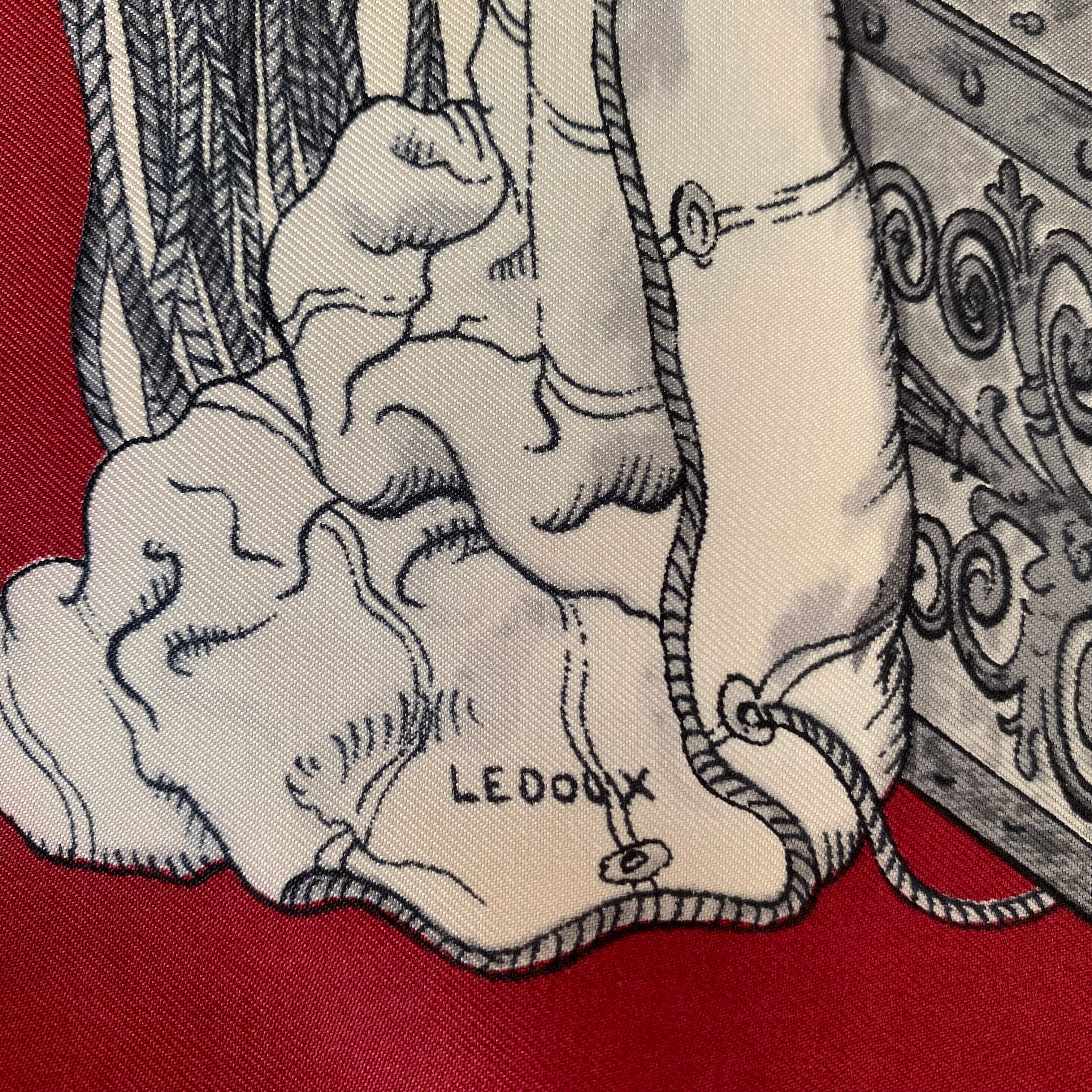 Hermès Caravelle Vintage Silk Scarf