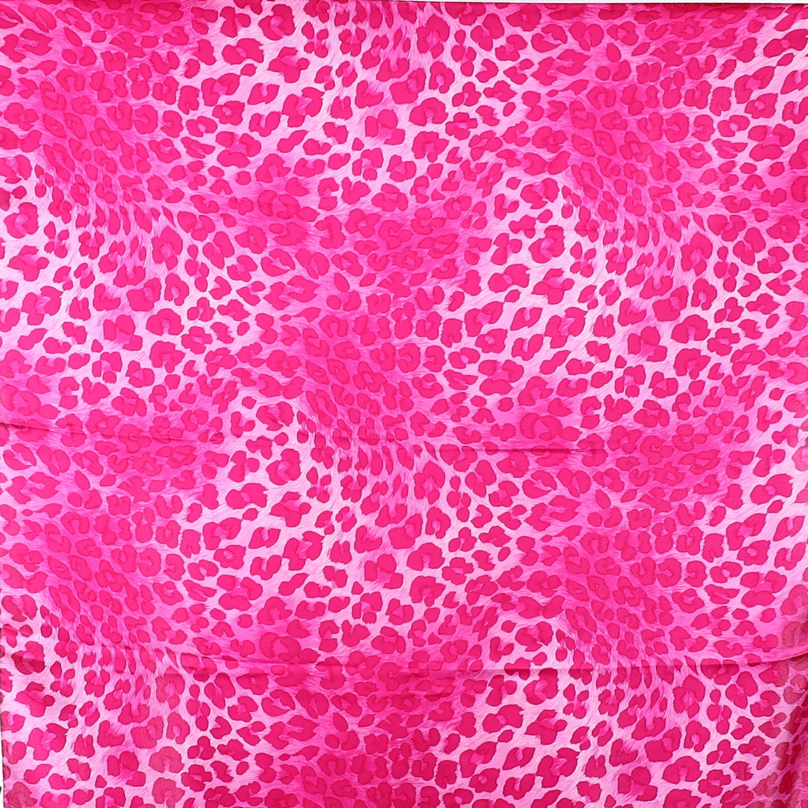 Escada Animal Print Pink Silk Scarf