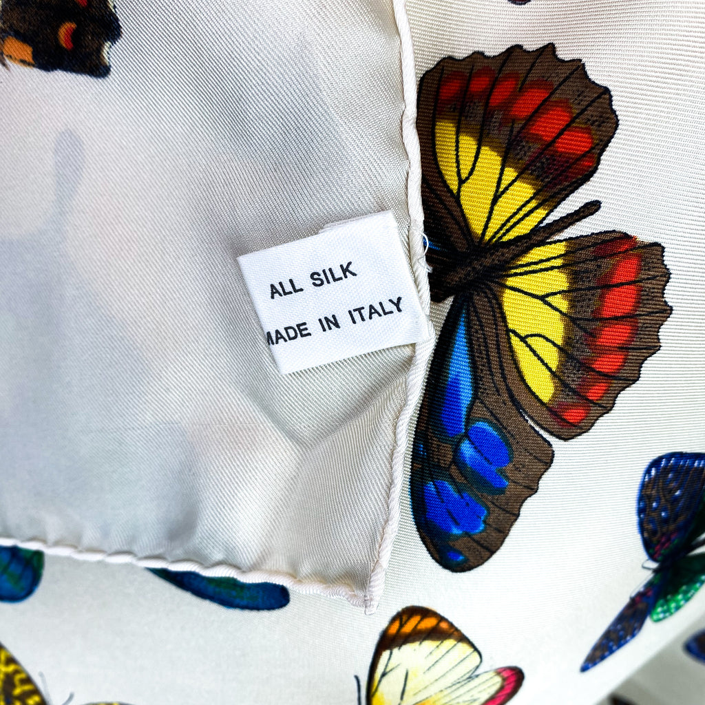 Immaculate Butterly Italian Silk Scarf