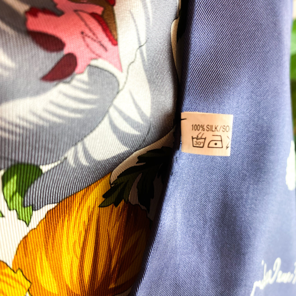 Immaculate Pierre Cardin Floral Vintage Silk Scarf