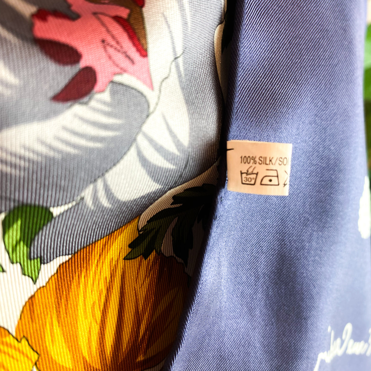 Immaculate Pierre Cardin Floral Vintage Silk Scarf