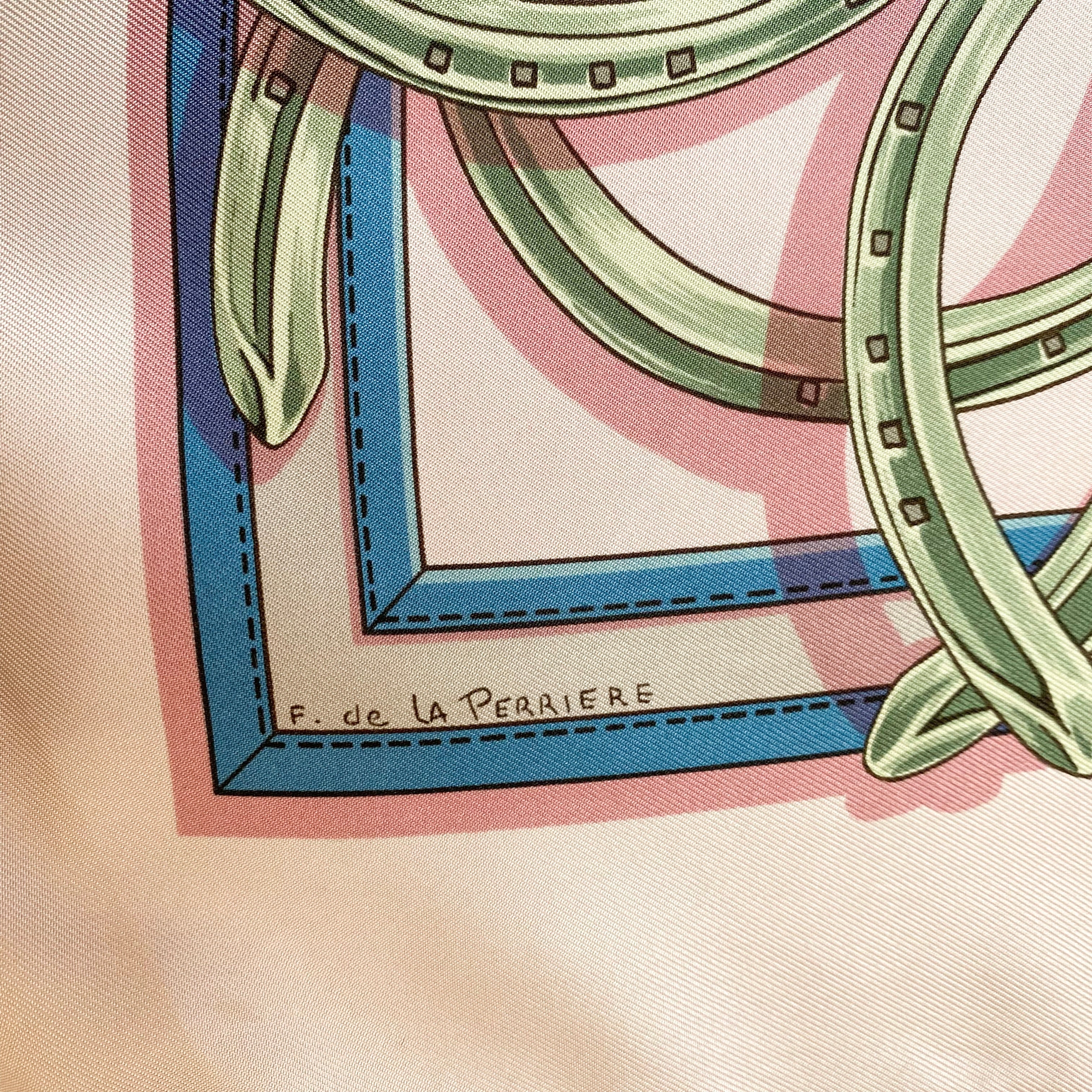 Boxed Hermès La Ronde Des Jockeys Silk Scarf