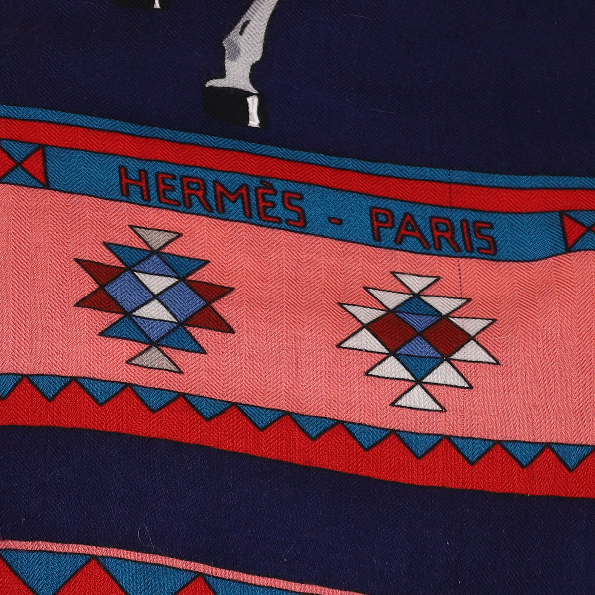 Hermès Les Chevaux Qataris 140 Cashmere and Silk Shawl