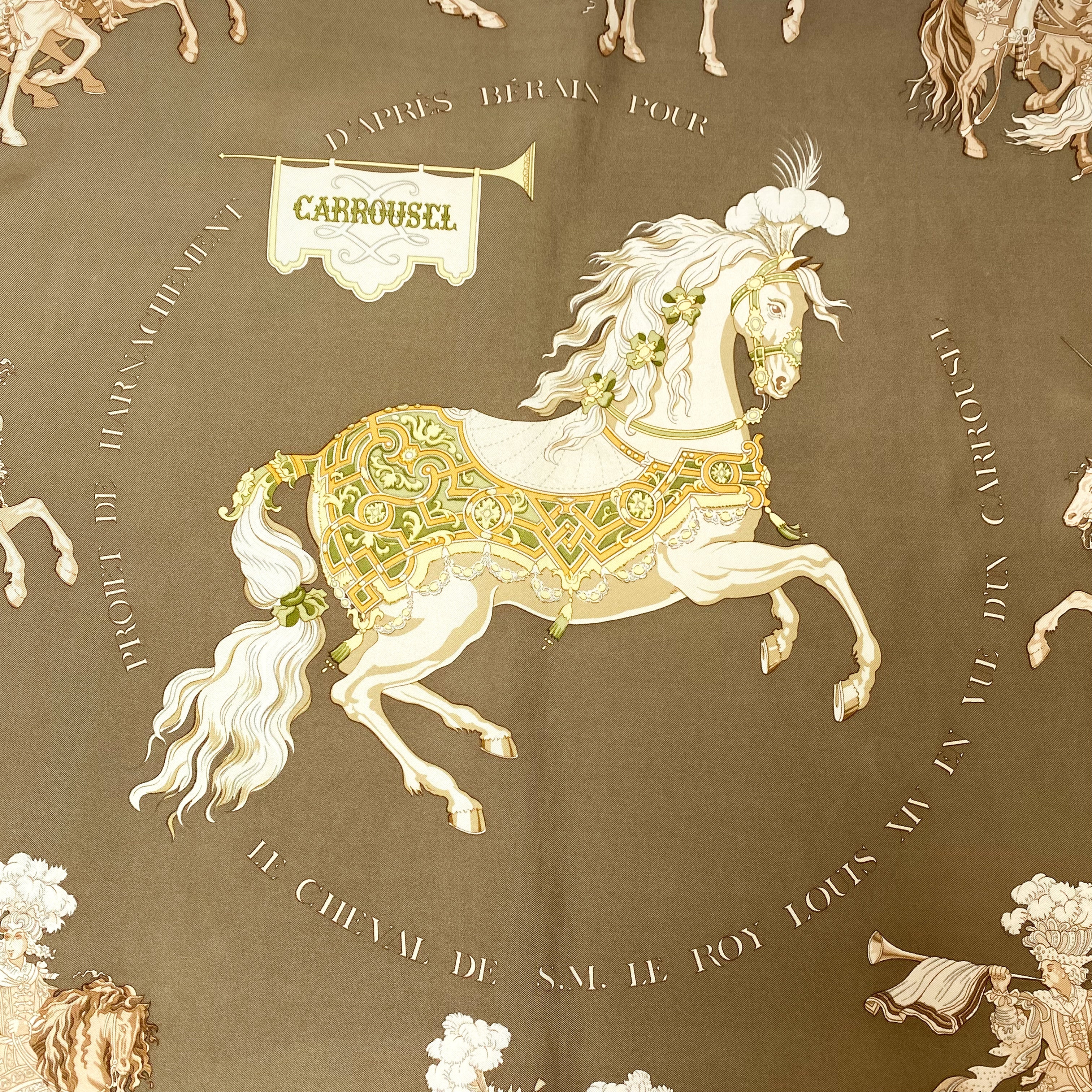 Boxed Hermès Carrousel Hermès Silk Scarf