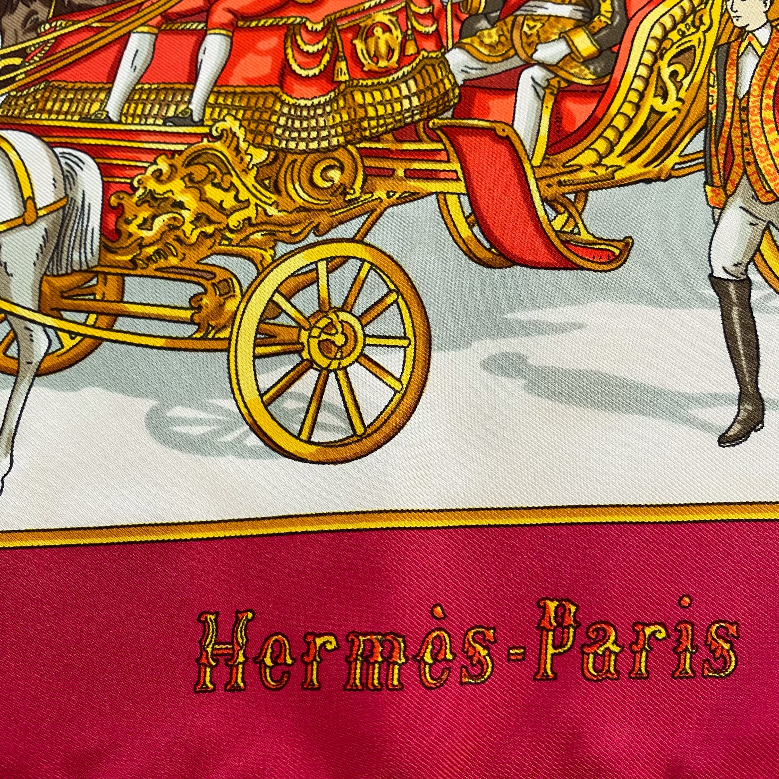 Hermès Grand Cortège À Moscou 1992 Silk Scarf Rare