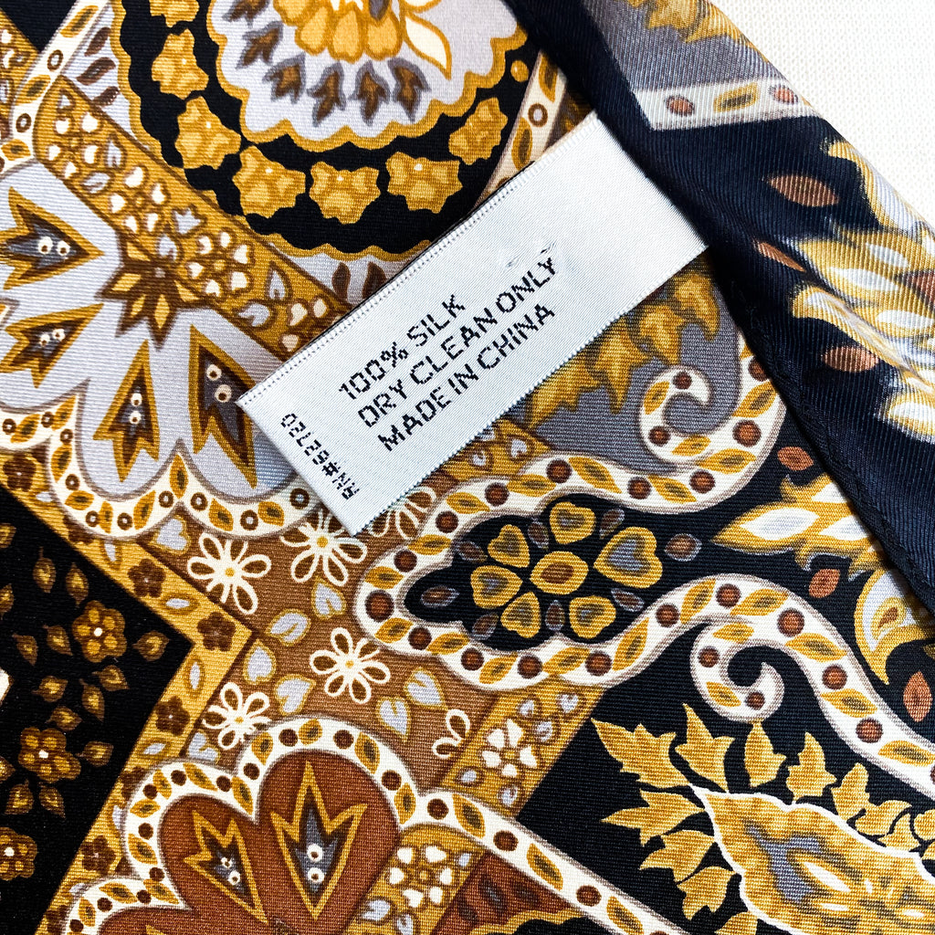 Autumnal Paisley Silk Scarf
