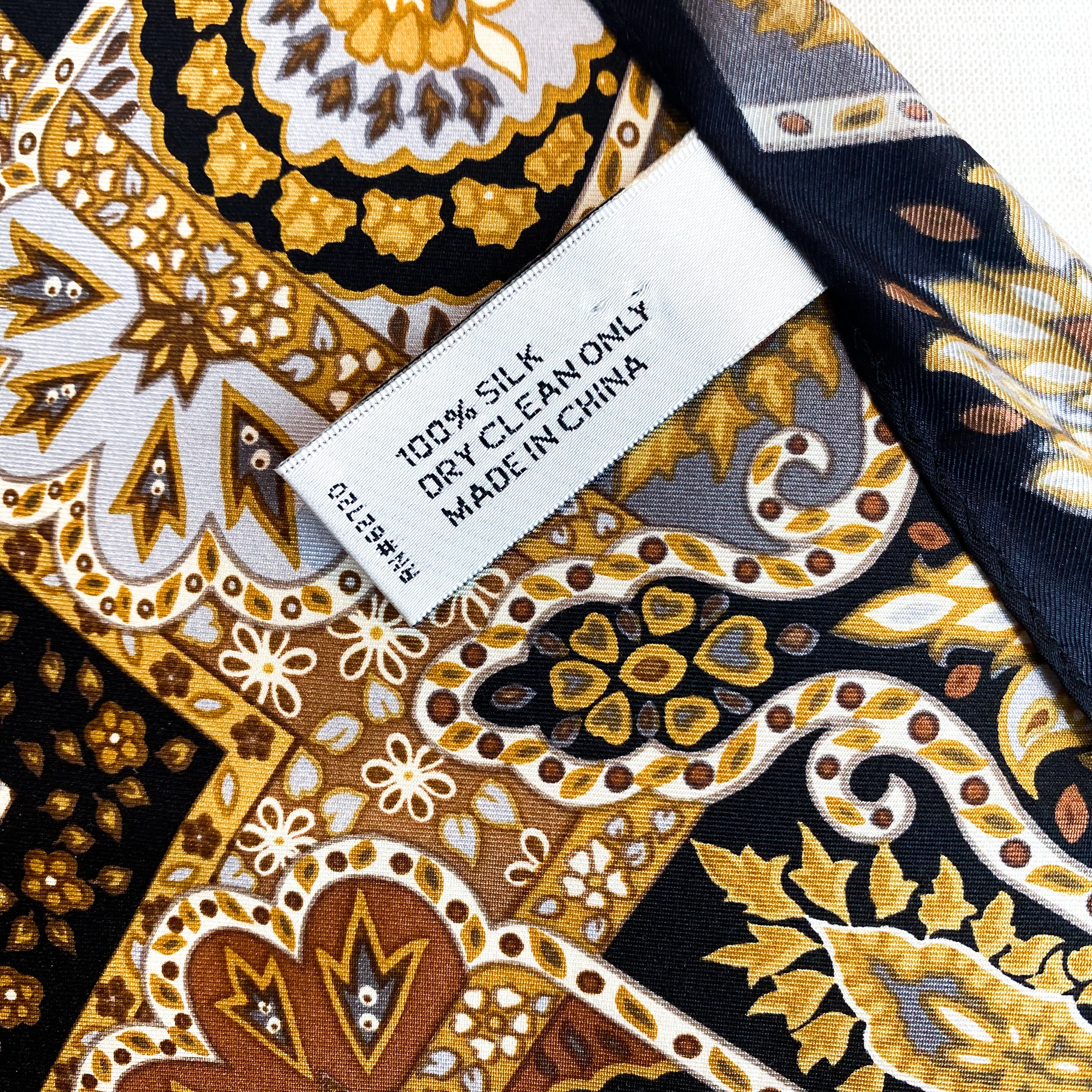 Autumnal Paisley Silk Scarf