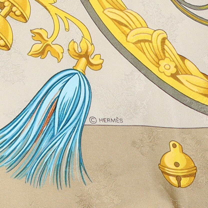 Hermès Plumes et Grelots Silk Scarf