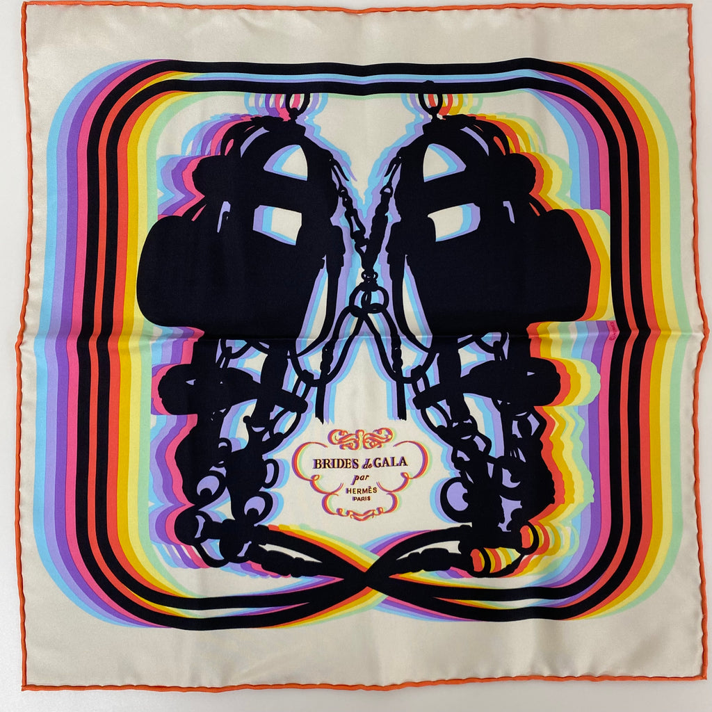 Brand New Boxed Hermès Brides de Gala Gavroche Silk Scarf