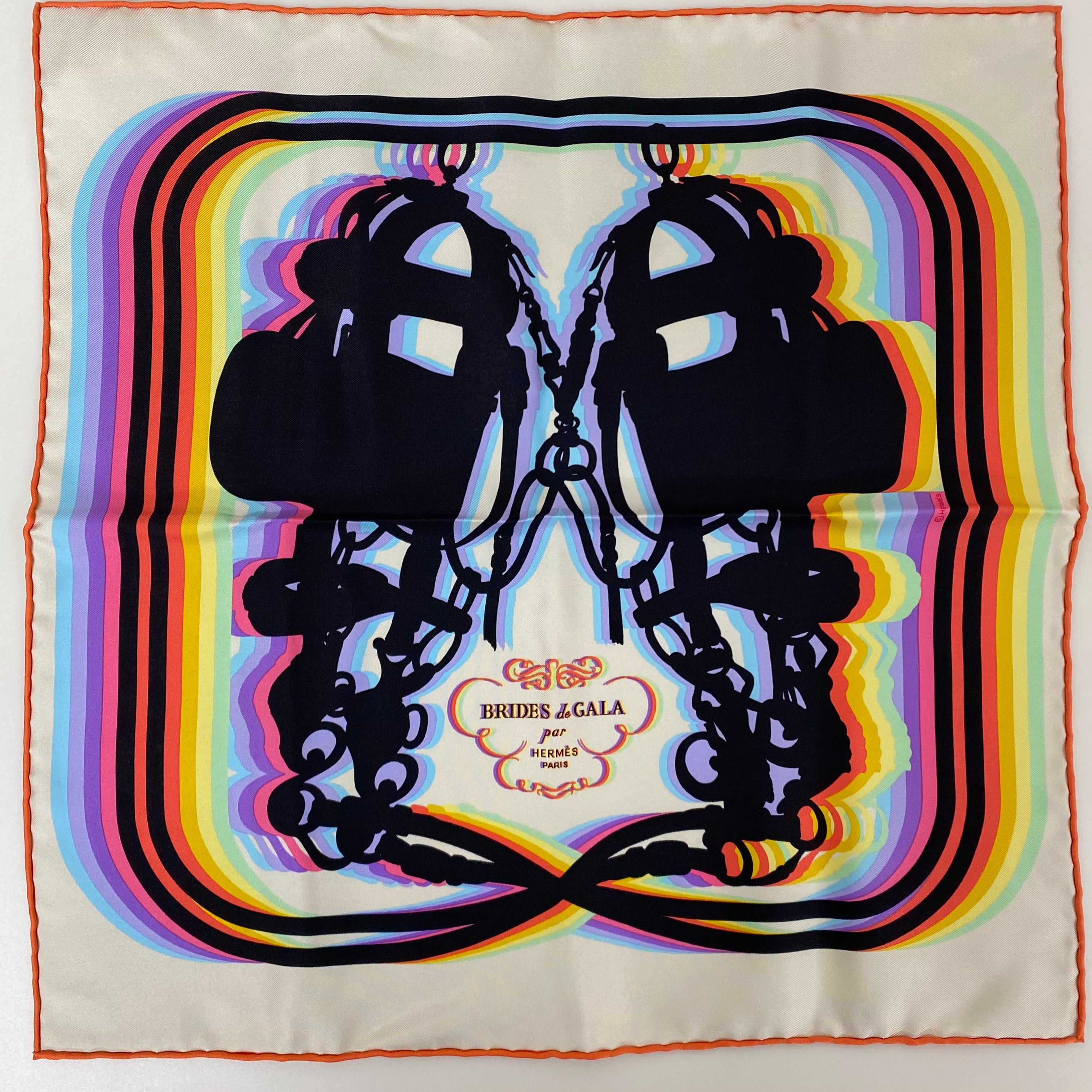 Brand New Boxed Hermès Brides de Gala Gavroche Silk Scarf