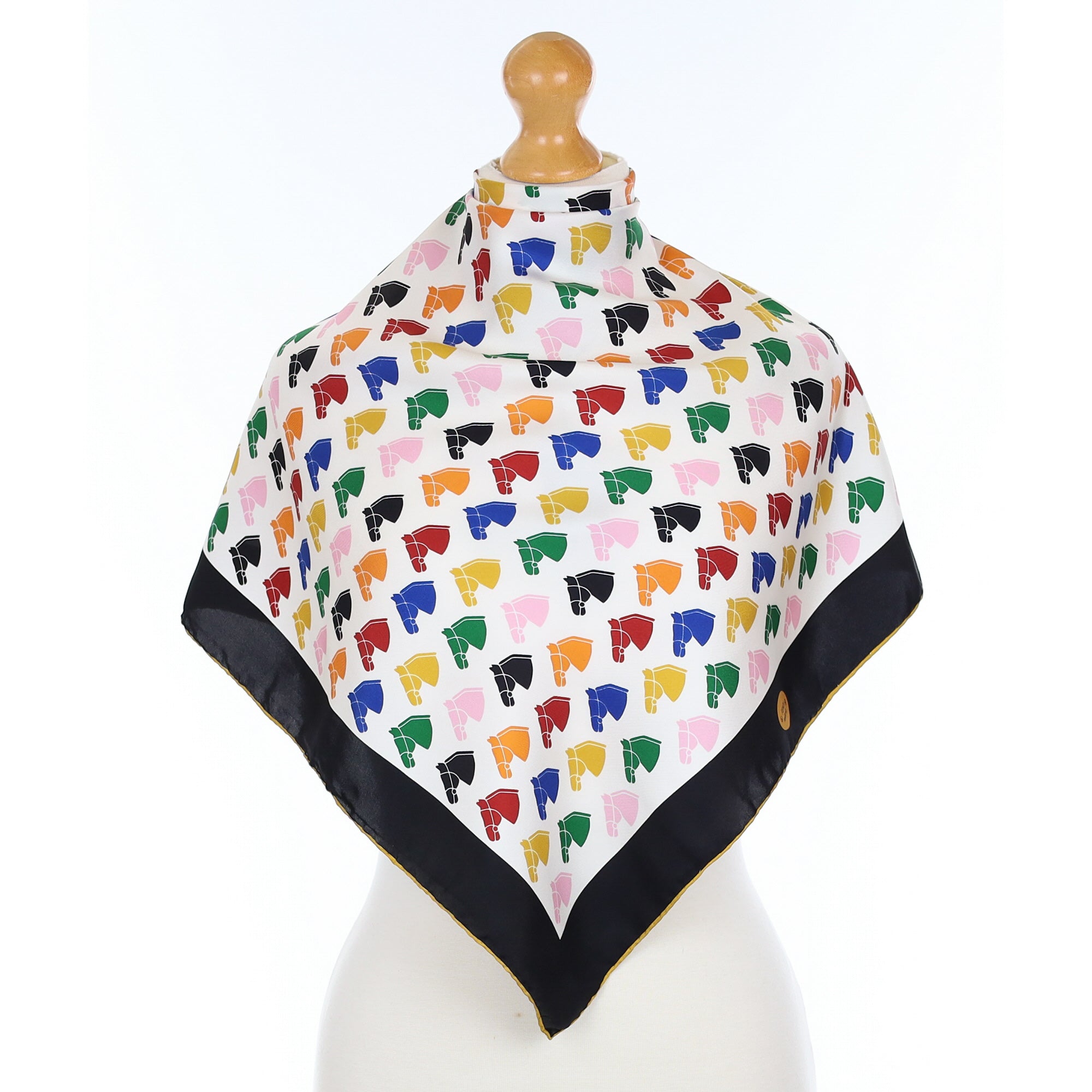 Brand New Fendi Horse Head Silk Scarf