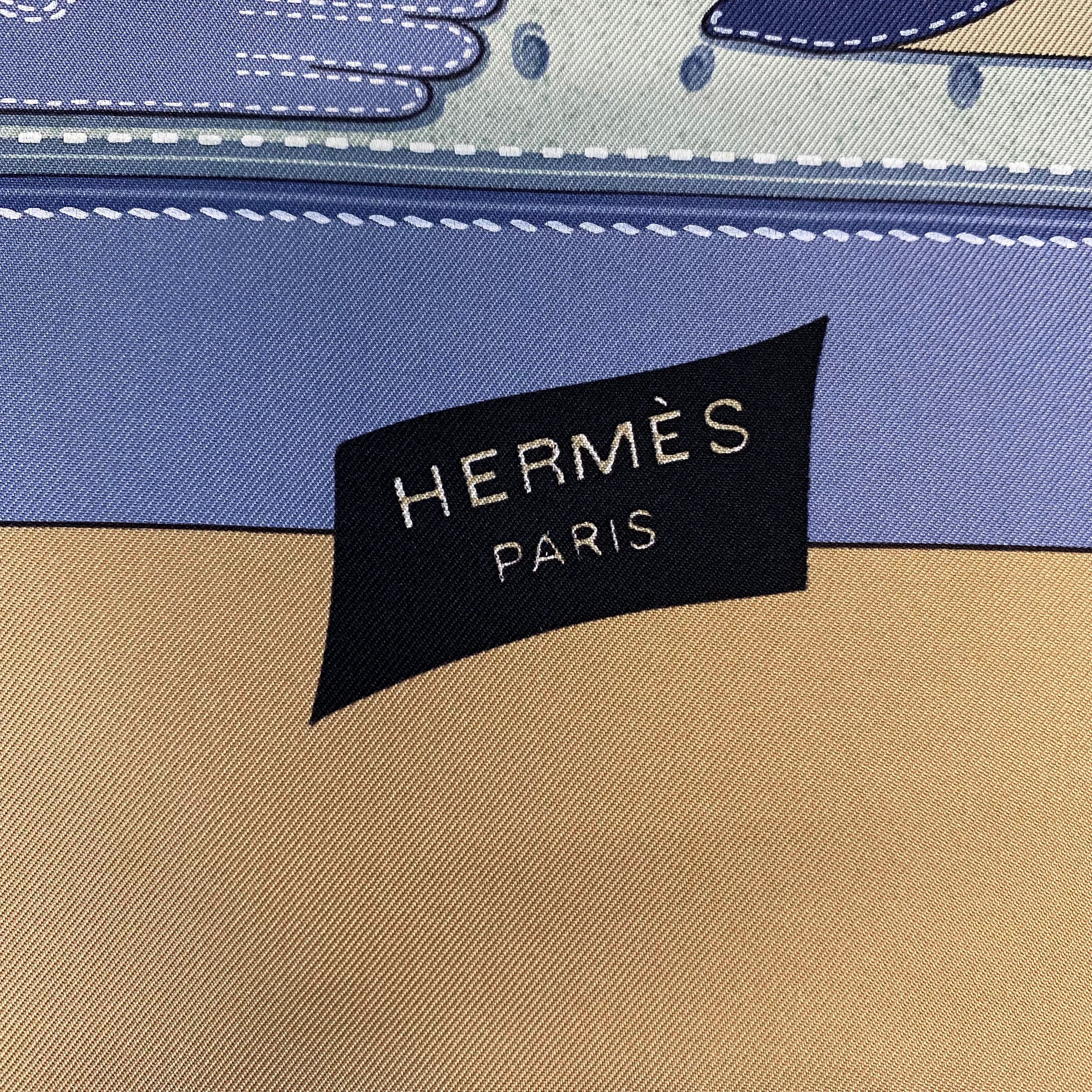 Immaculate Hermès Tout Cuir Silk Scarf
