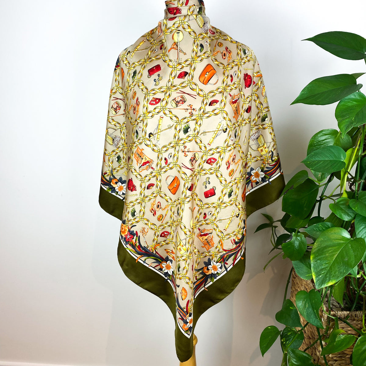Karl Lagerfeld Vintage Silk Scarf