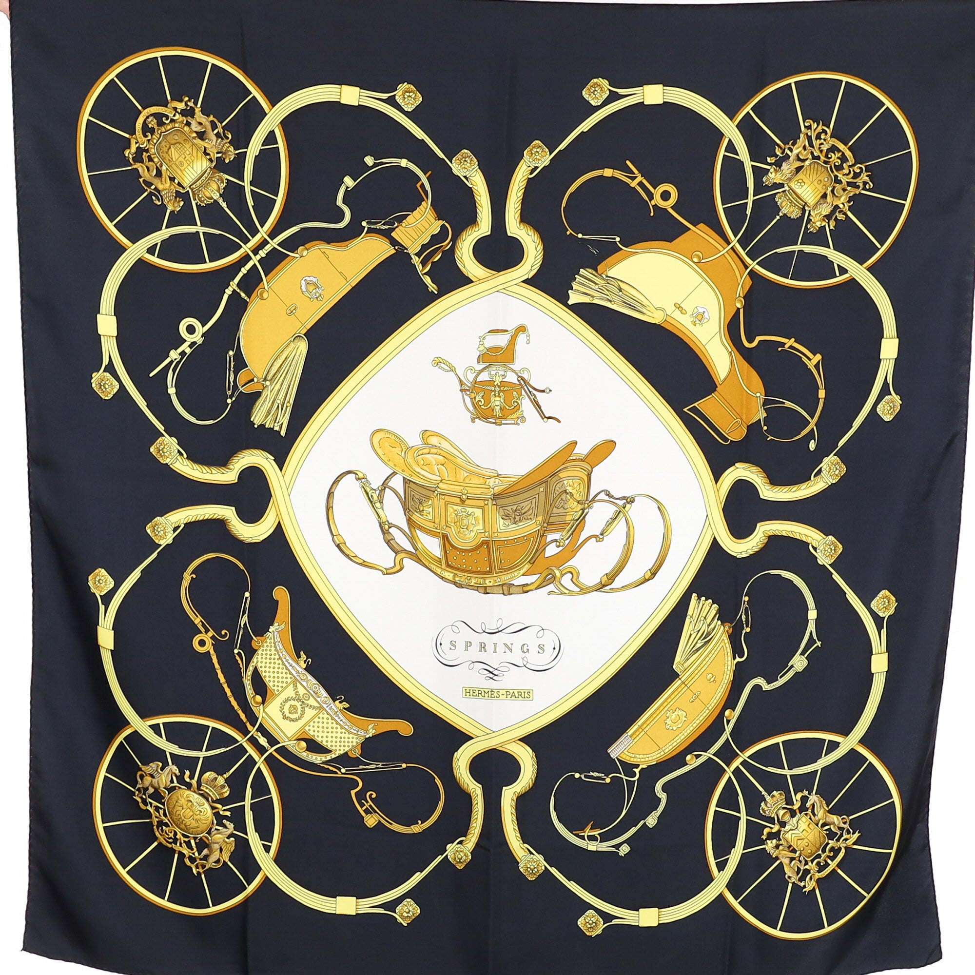 Hermès Springs Silk Scarf