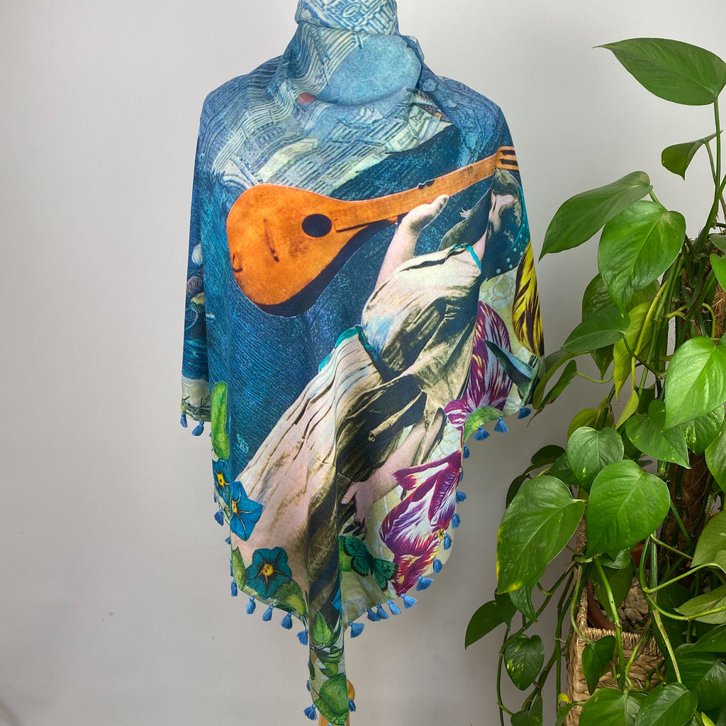 Diana Wilson Arcana Modern Illustrated Silk Scarf
