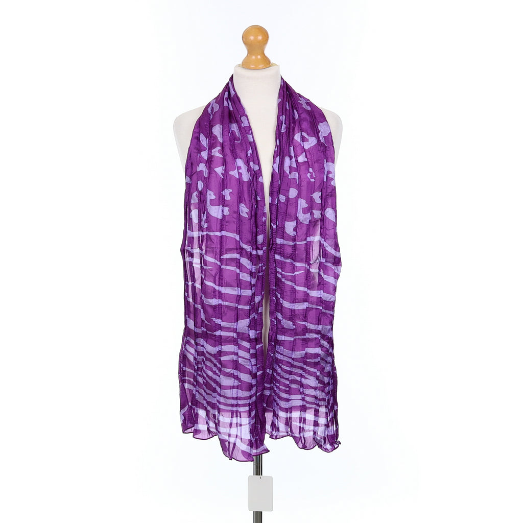 Brand New Patra Crinkle Silk Scarf