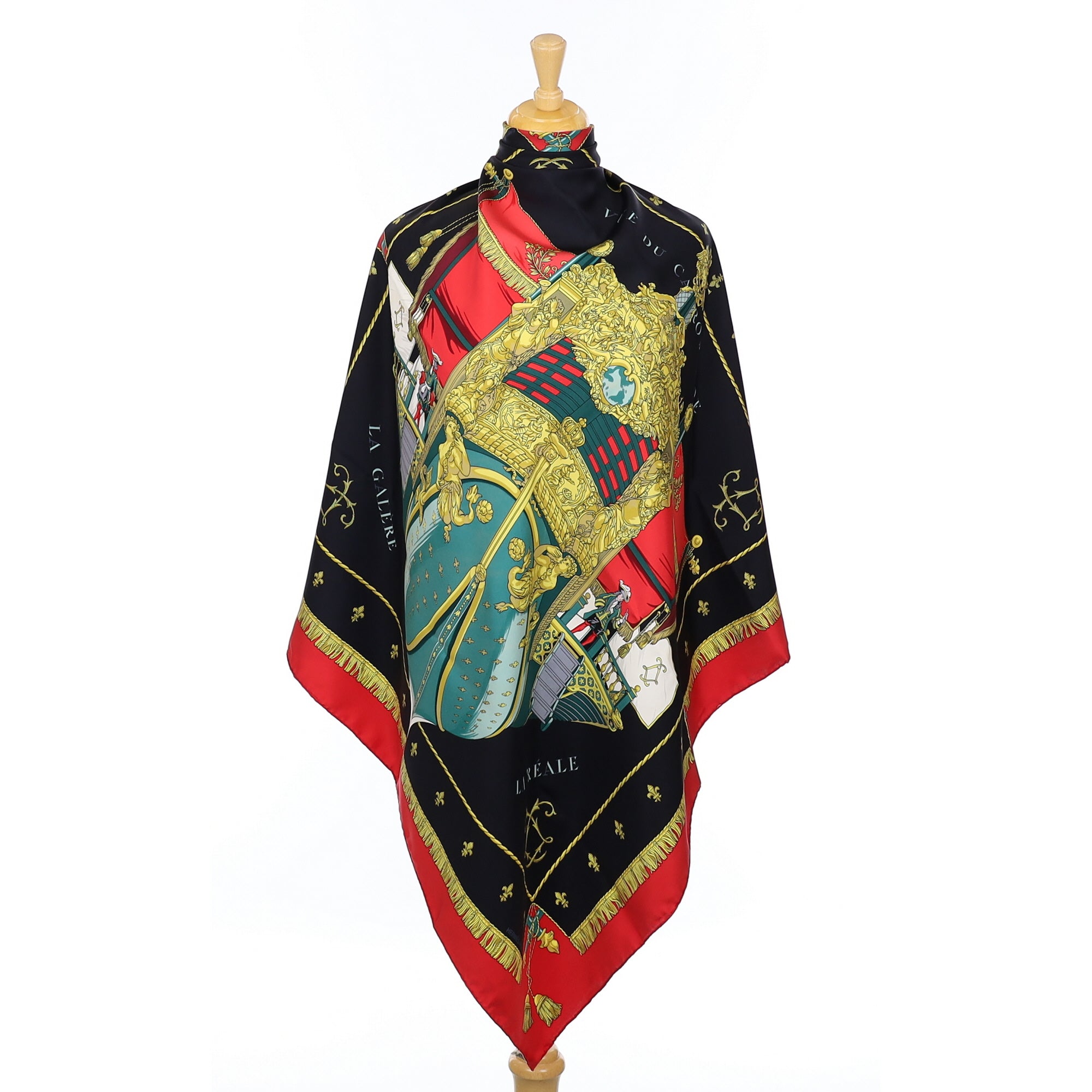 Hermès Vue du Carrosse de la Galère la Réale Silk Scarf