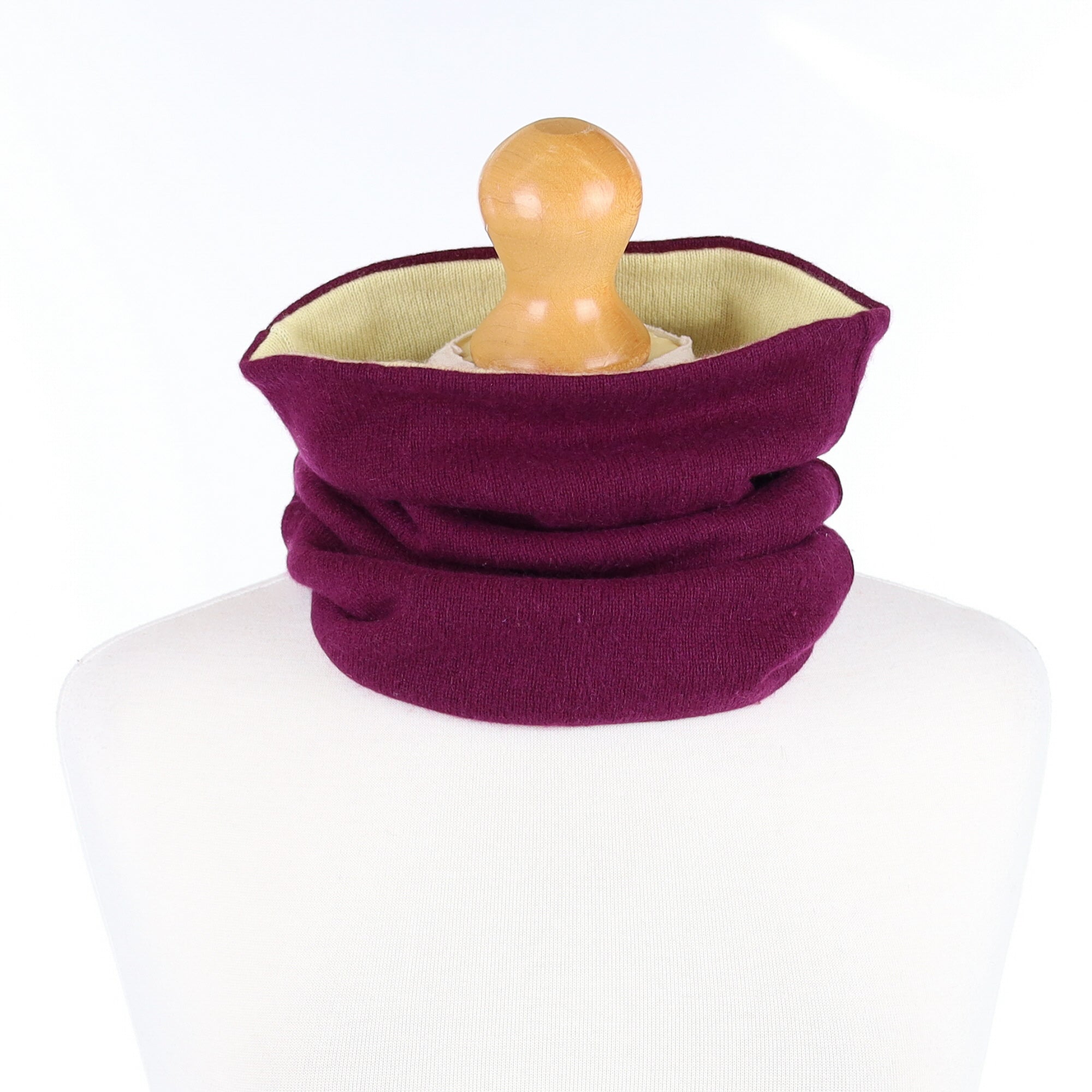 Magenta Purple and Yellow Luxury Double Layered Snood