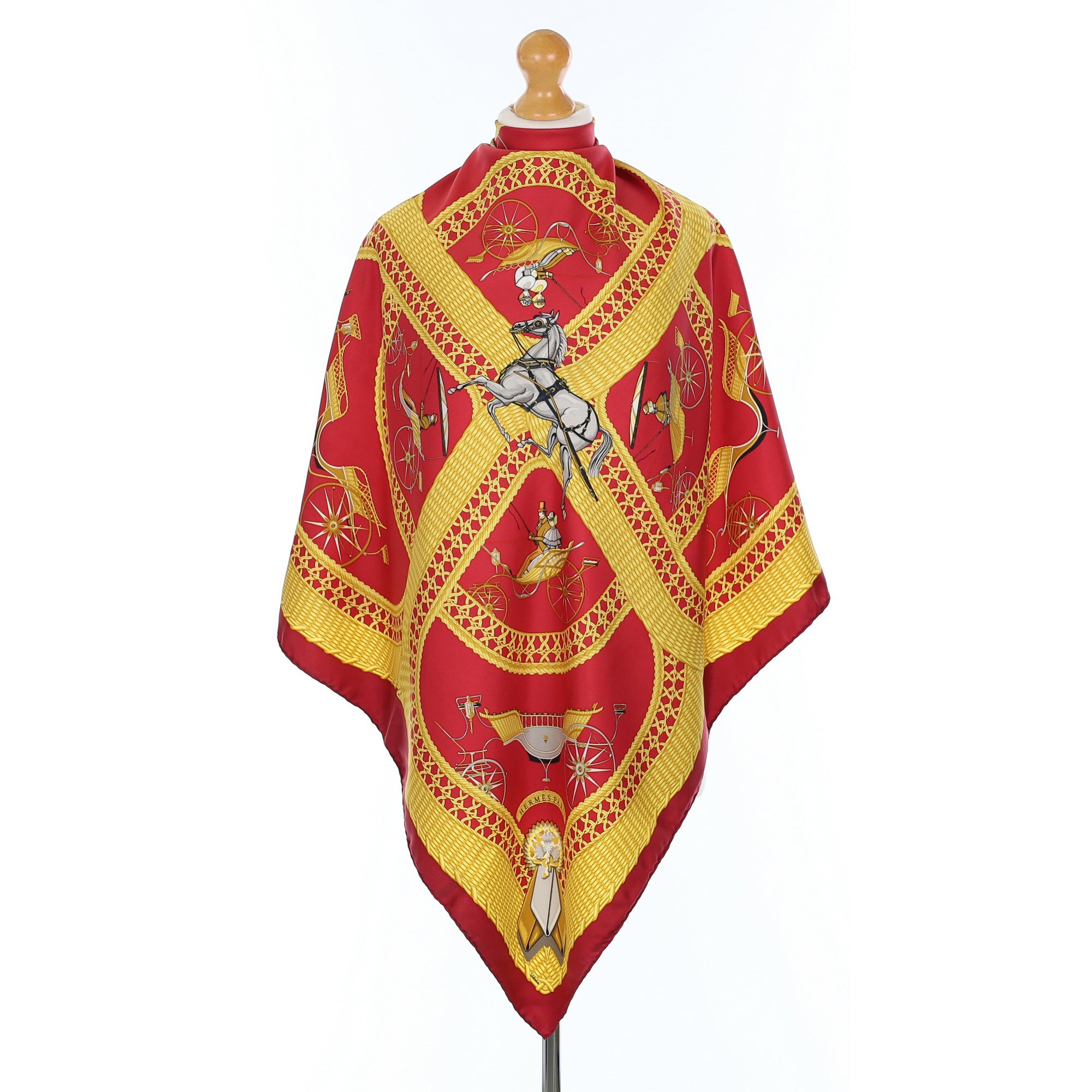 Hermès Voitures Paniers Silk Scarf