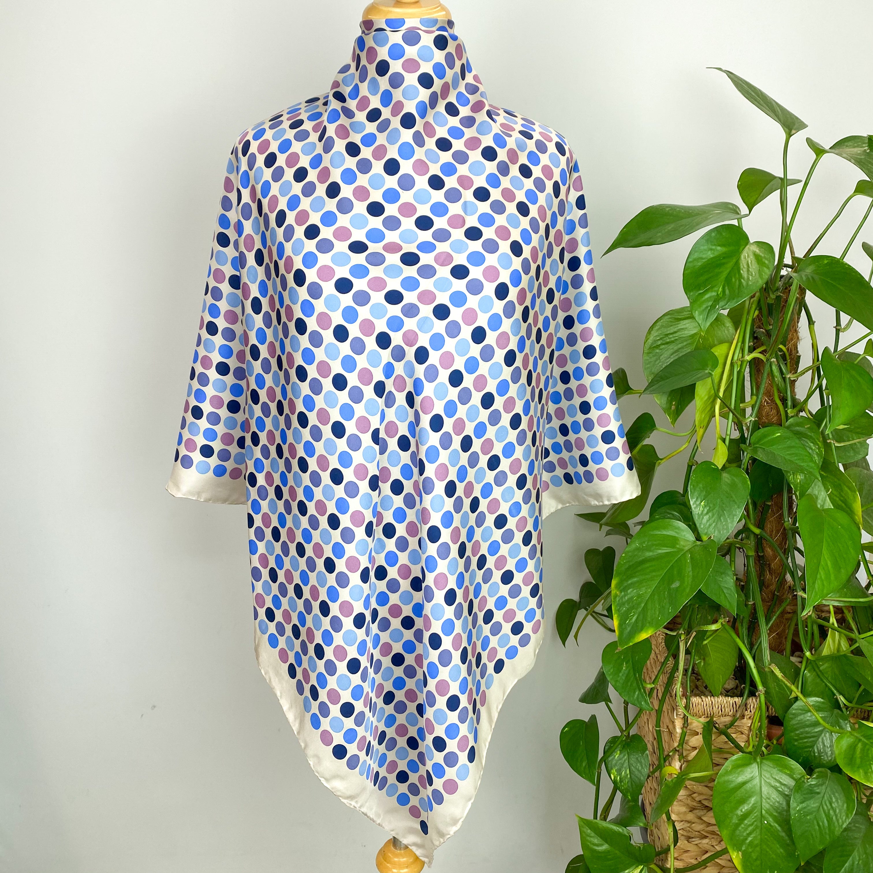 Harrods Spotty Silk Scarf